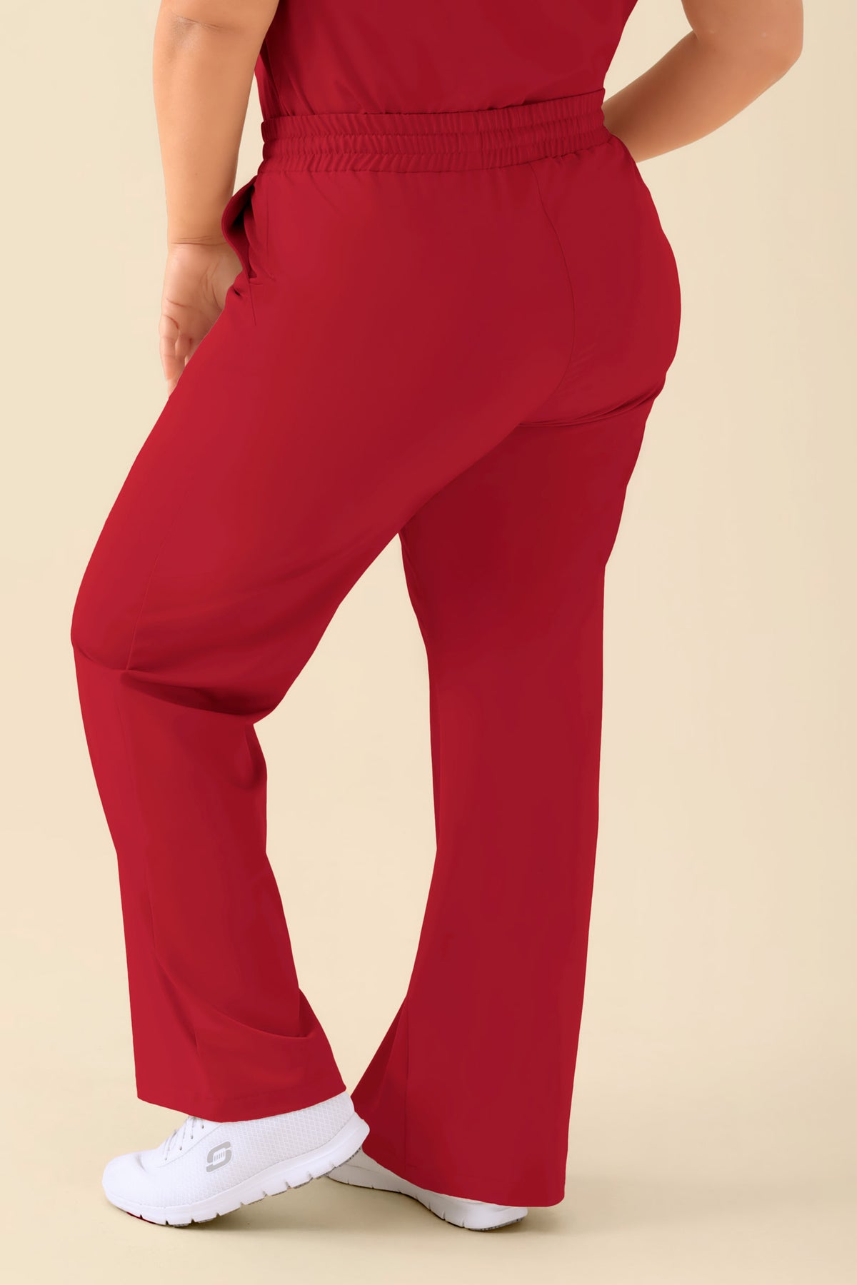 KAERE Hose Damen - weites Bein rot, Vue de dos 
