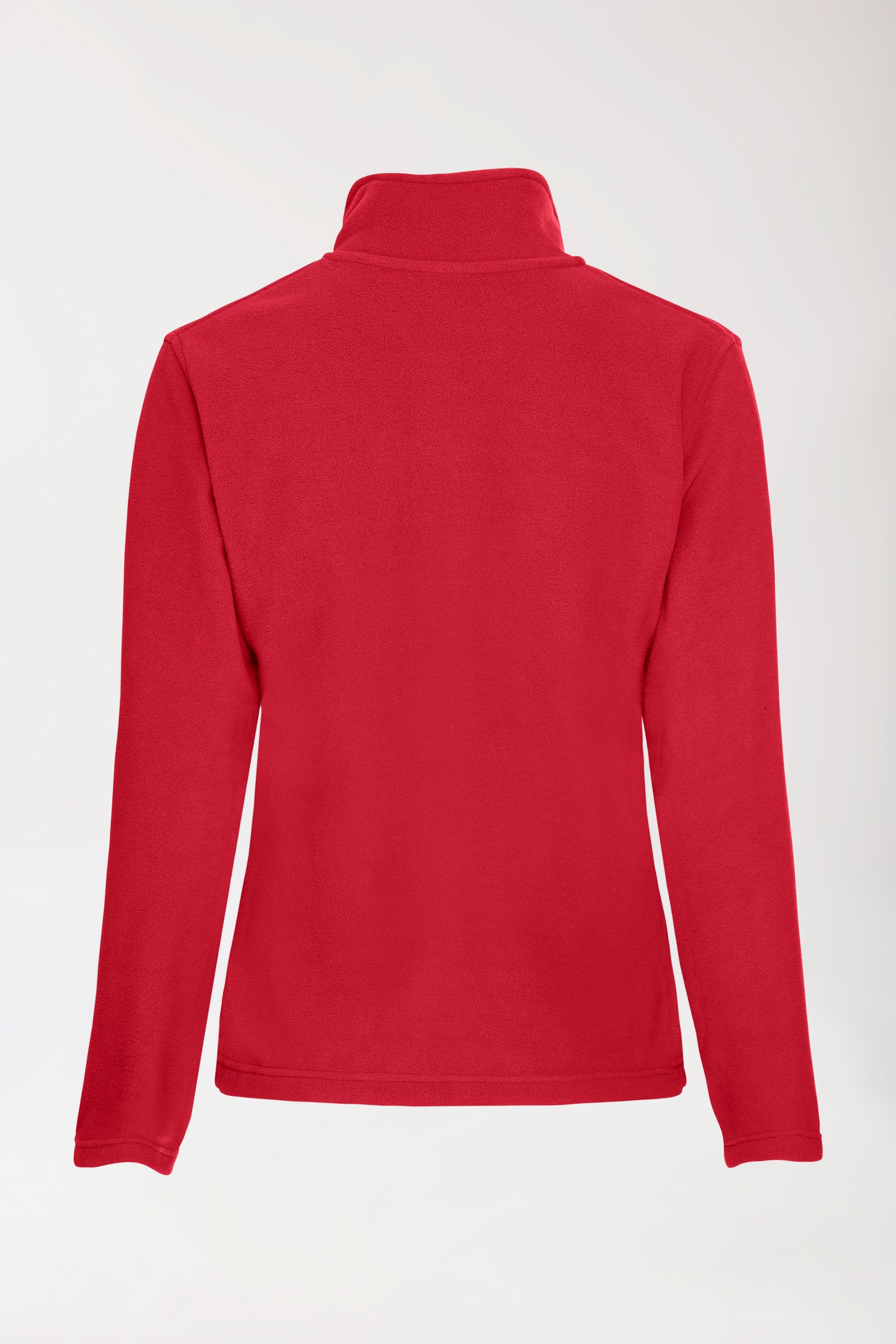 Fleecejacke Damen - Stehkragen rot, Vue de dos 