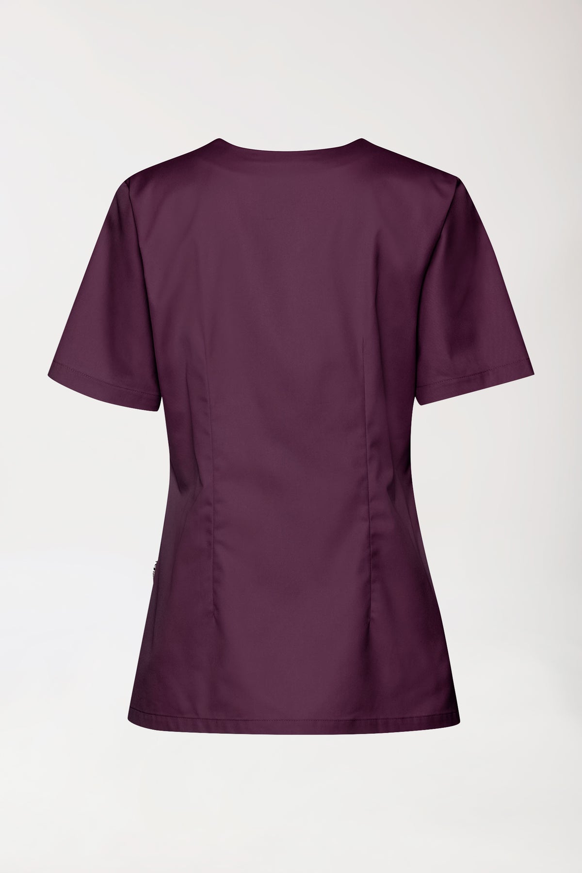 CORE Schlupfkasack Damen - 5er-Pack - Herzausschnitt pflaume, Rückansicht 