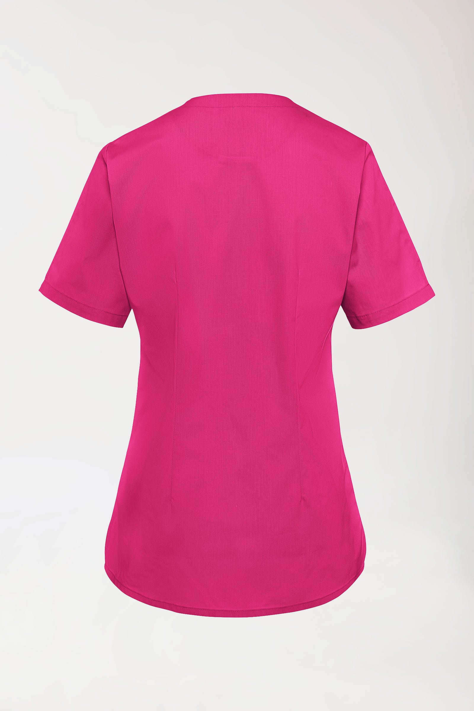 Stretch Schlupfkasack Damen - V-Ausschnitt pink, Vue de dos 