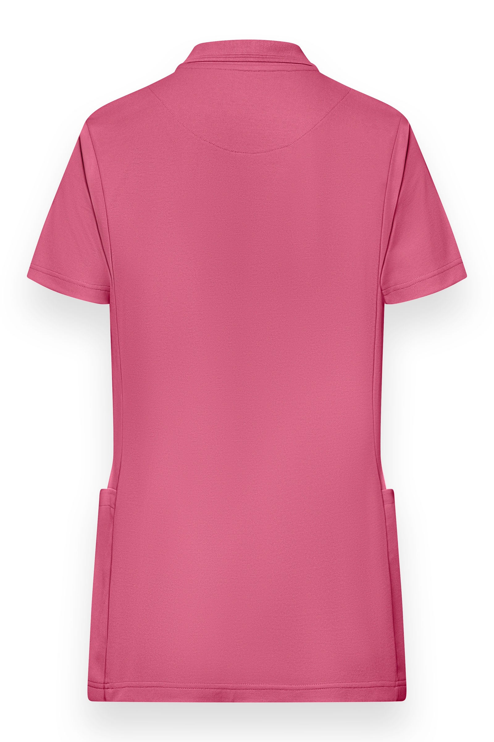 COMFY FLEX Stretch Schlupfkasack Damen - Polokragen rosenholz, Rückansicht 