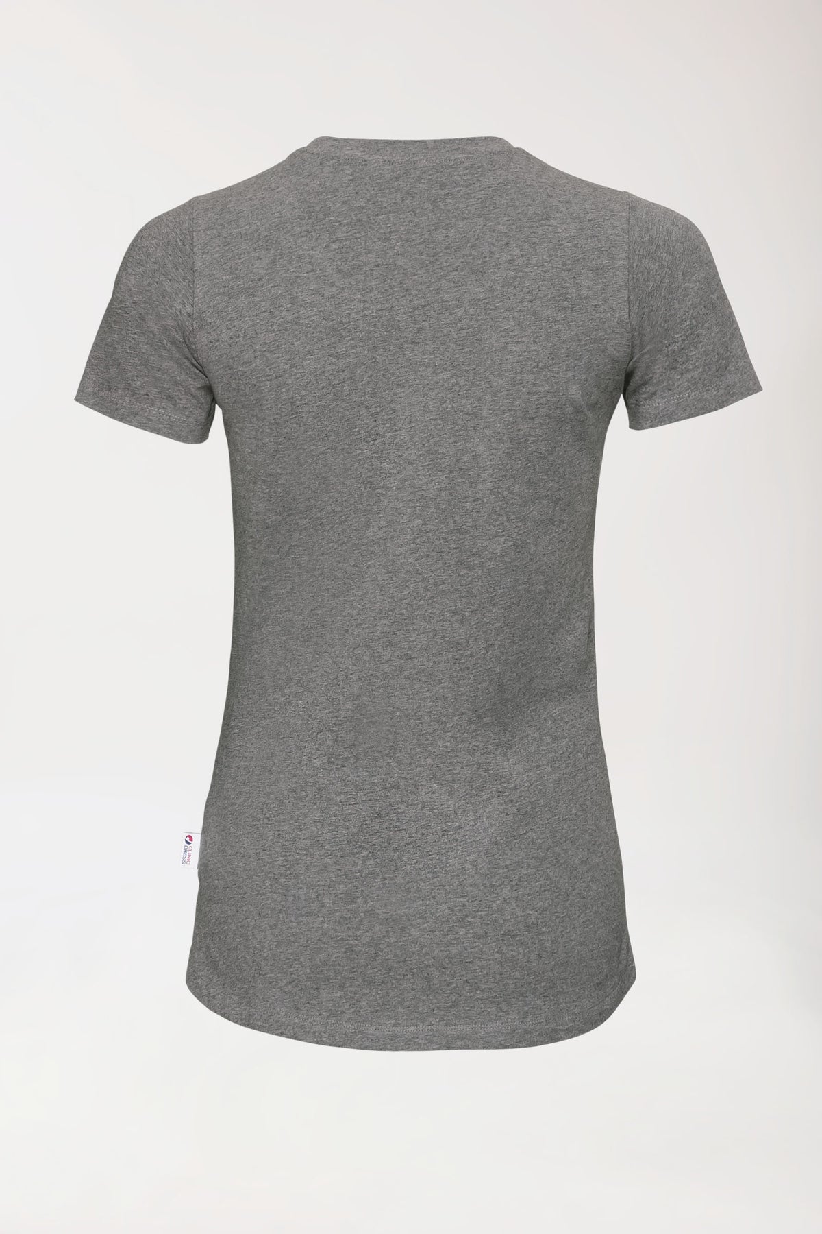 CORE Shirt Damen - Rundhals dunkelgrau melange, Vue de dos 