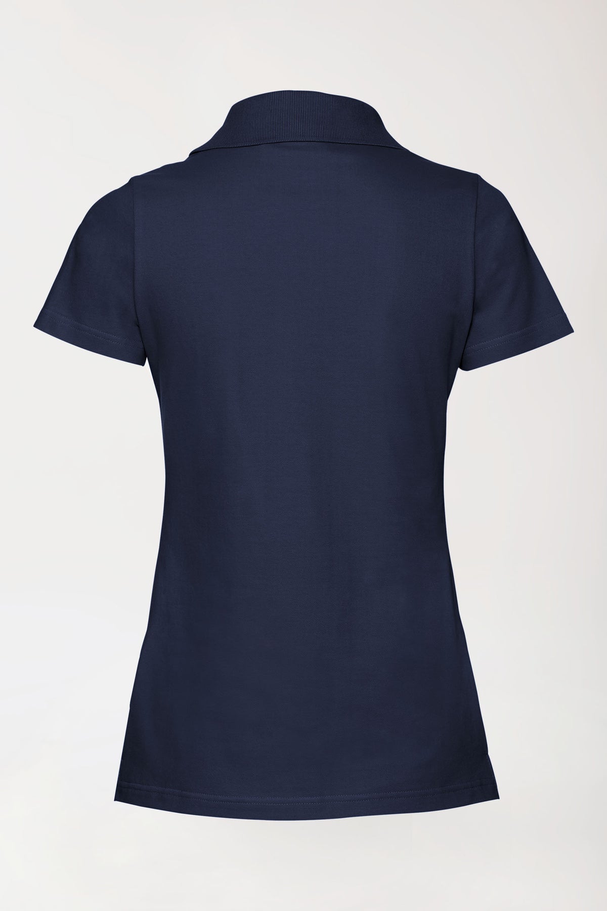 Stretch Shirt Damen - Polokragen navy, Vue de dos 