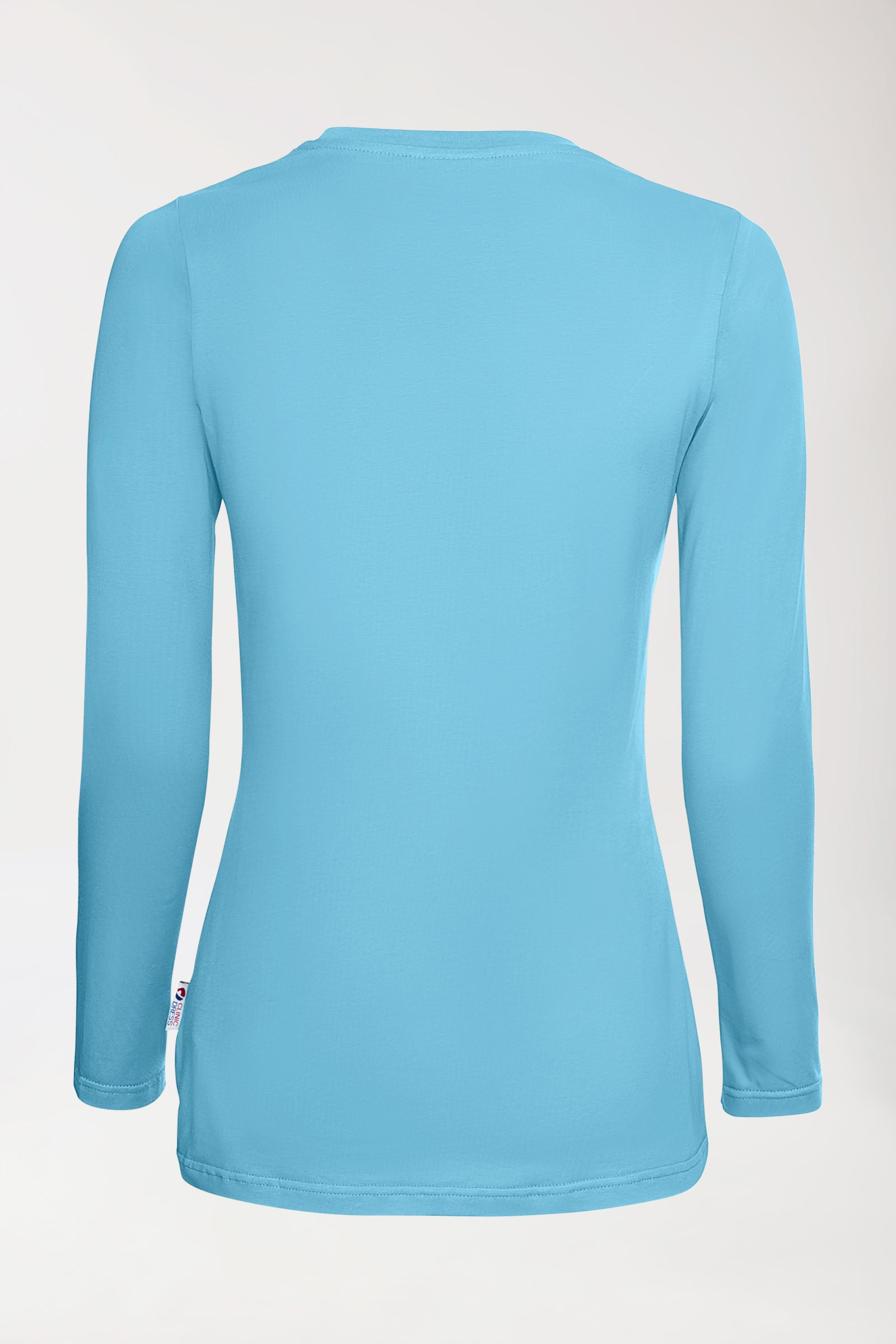 CORE Shirt Damen - 1/1 Arm türkis, Rückansicht 