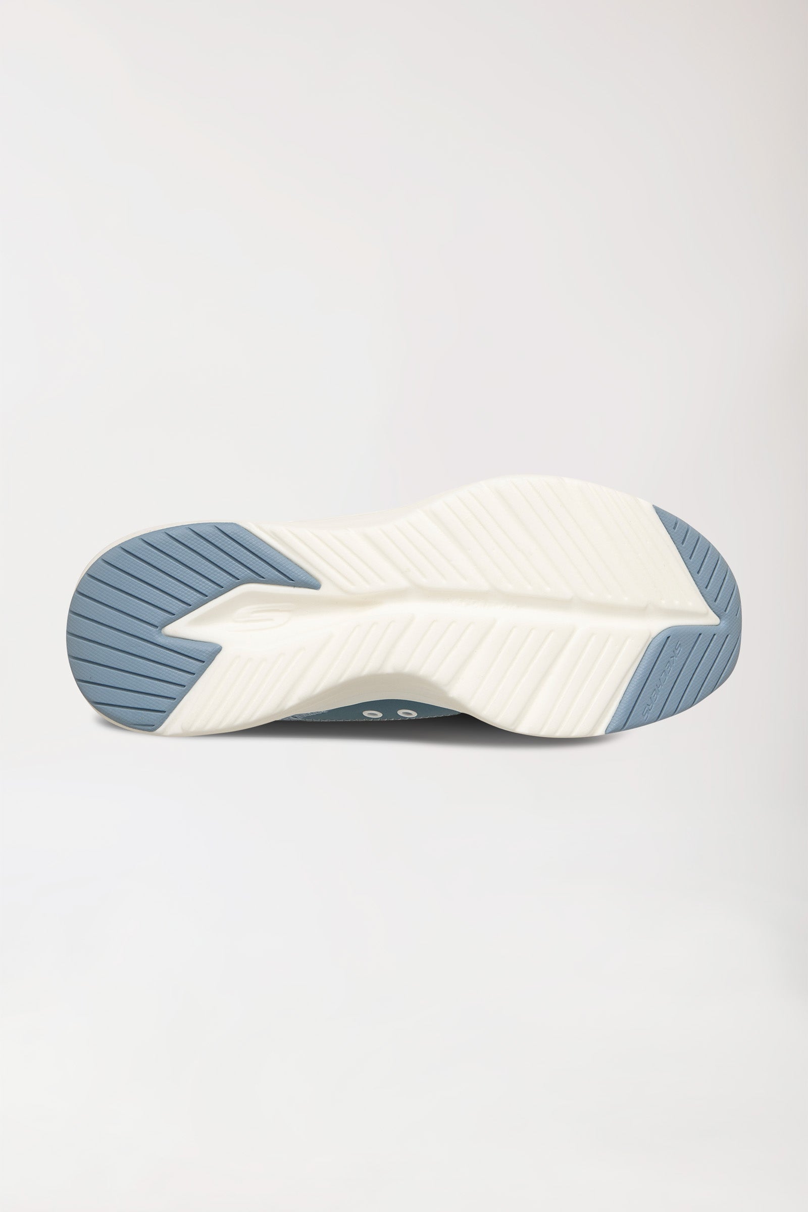 Damen Sneaker-SKECHERS Slip-ins-weiss/hellblau, Rückansicht 
