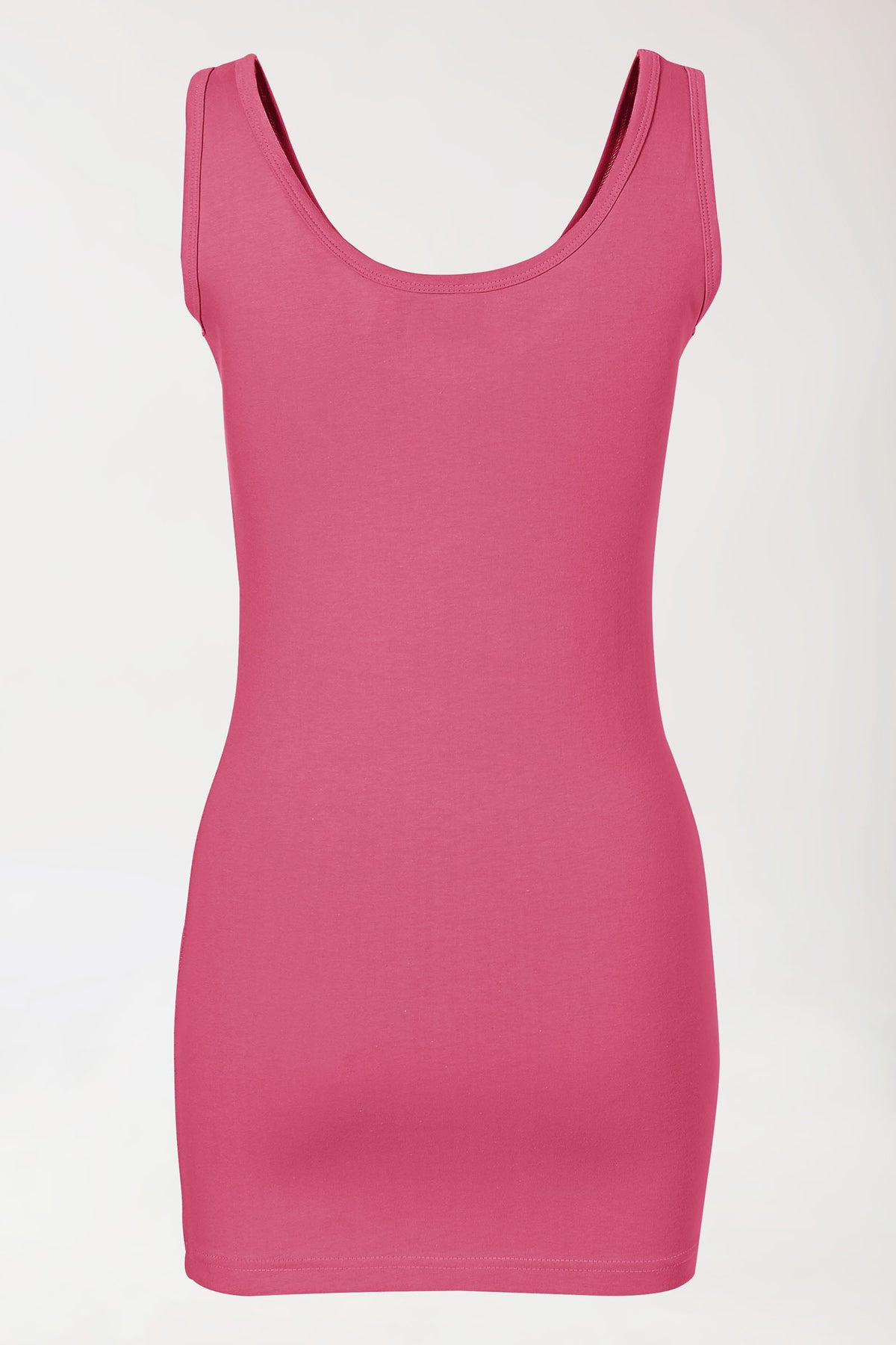 Longtop für Damen Rosenholz Rundhals, Vue de dos 