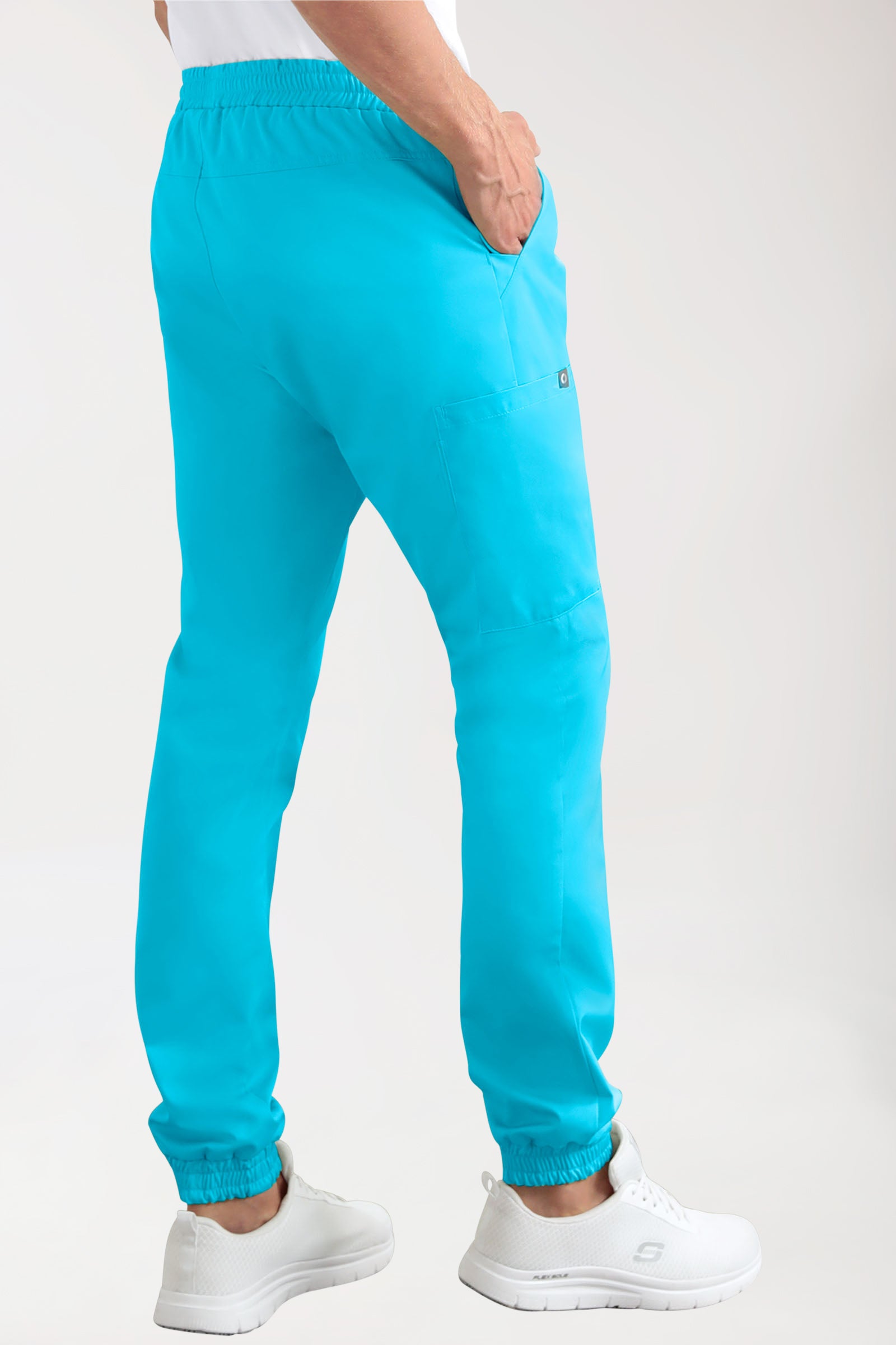 CORE Cargohose Herren - Jogpants Style türkis, Vue de dos 