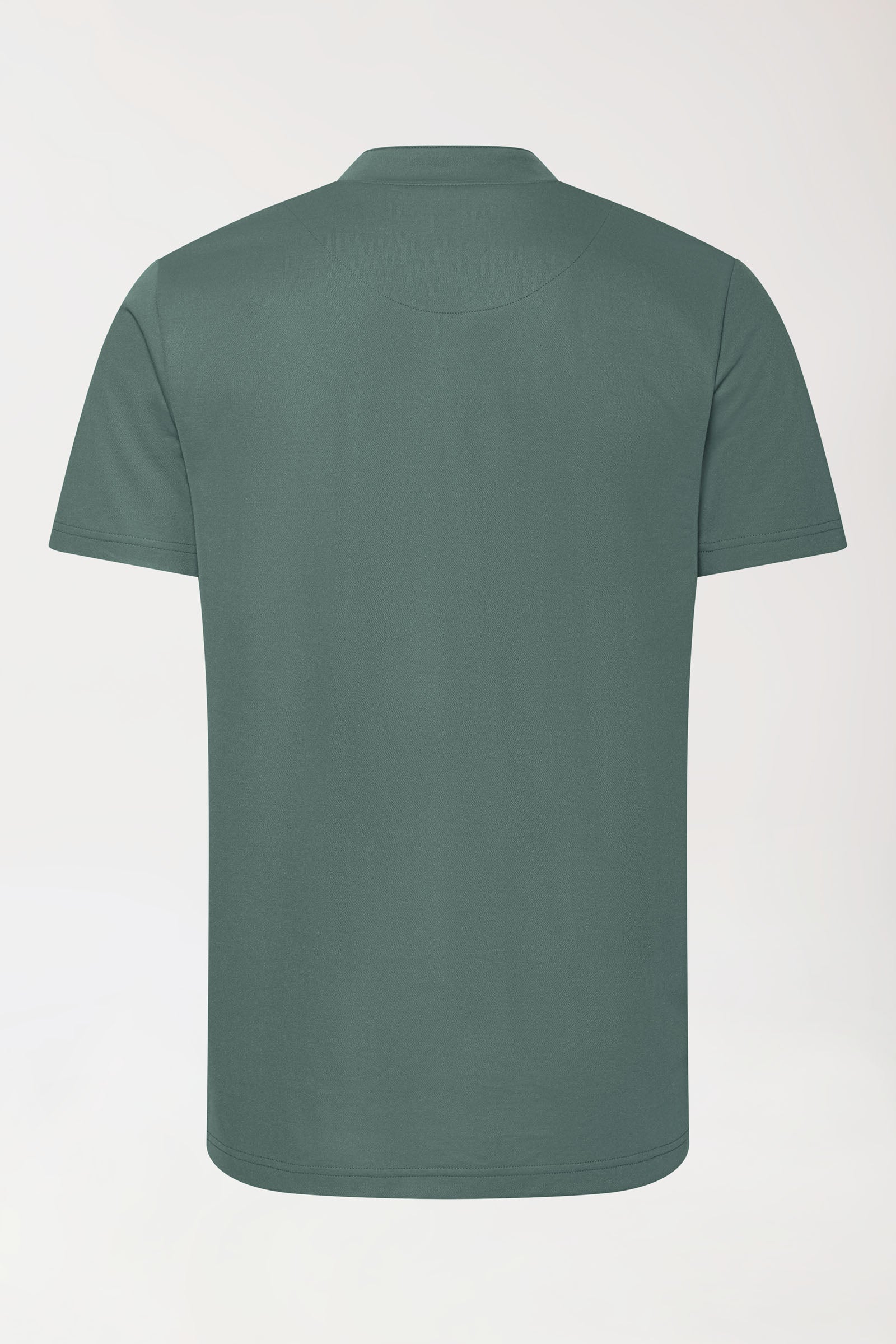 COMFY FLEX Stretch Shirt Herren - Stehkragen dunkelgrün
