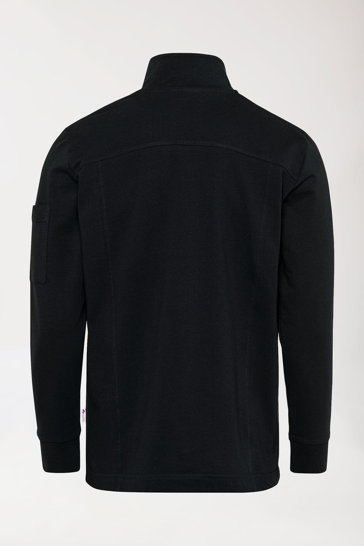 Sweatjacke Herren - Stehkragen schwarz, Vue de dos 