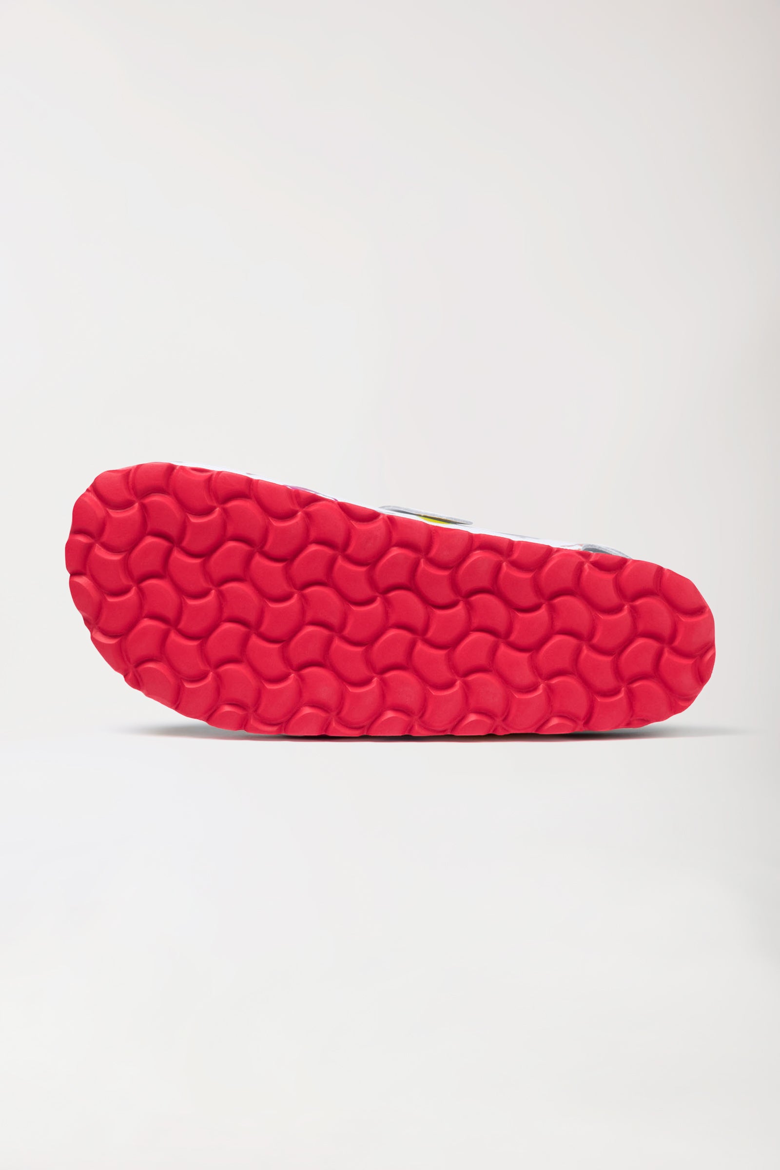 Damen Clog weiss/bunt, Rückansicht 