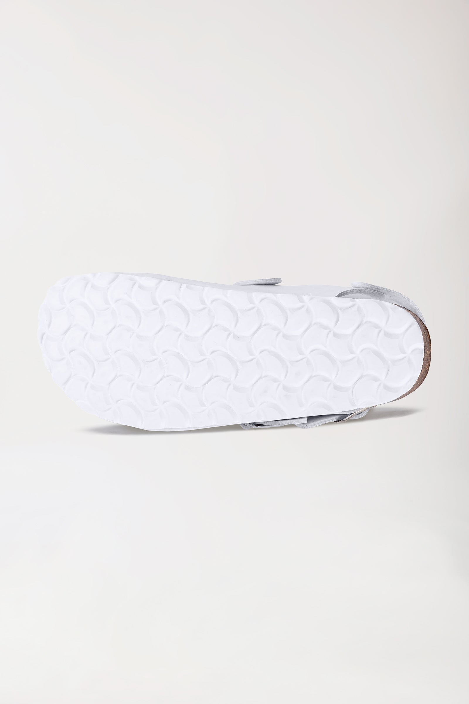 Damen Clog weiss/pfirsichrosa/blau, Rückansicht 