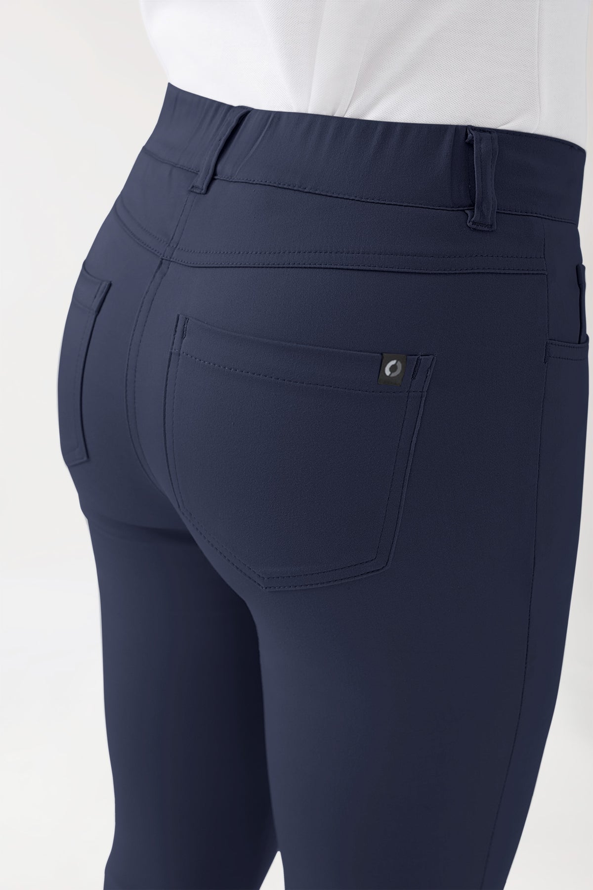 COMFY FLEX 5-Pocket Hose Damen - schlankes Bein navy, Vue de dos 