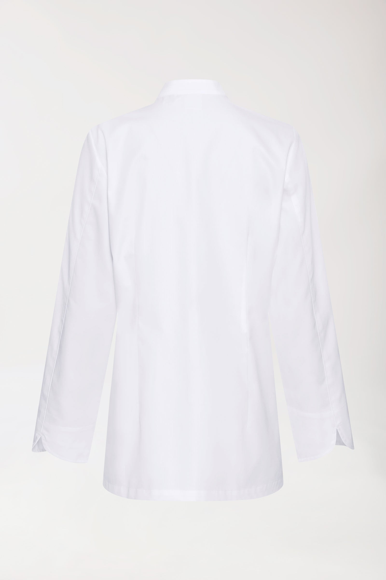 Gastro Kochjacke Damen aus Baumwolle - 1/1 Arm weiss, Rückansicht 