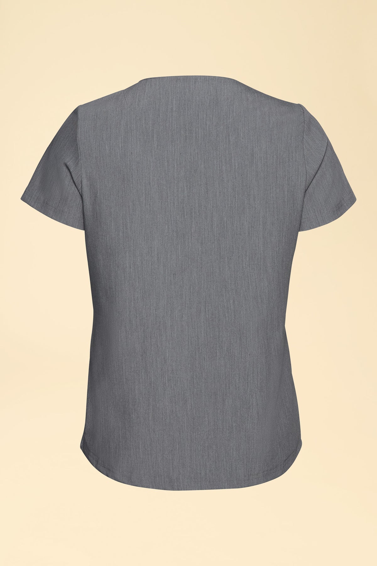 KAERE Shirt Damen - Rundhalsausschnitt grau melange, Vue de dos 