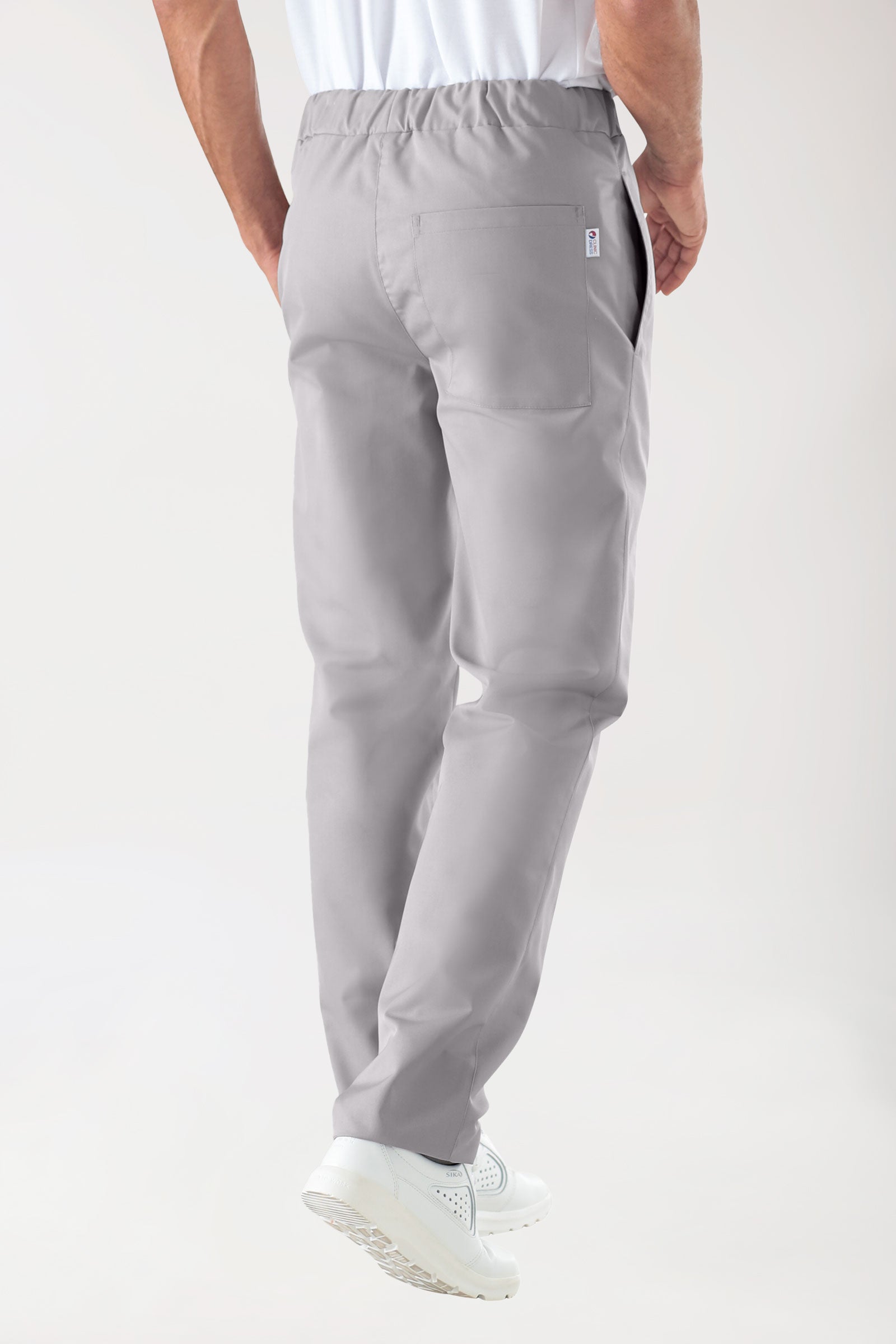 JUST STRONG Hose Unisex - Seitentasche - Gummibund grau, Vue de dos 