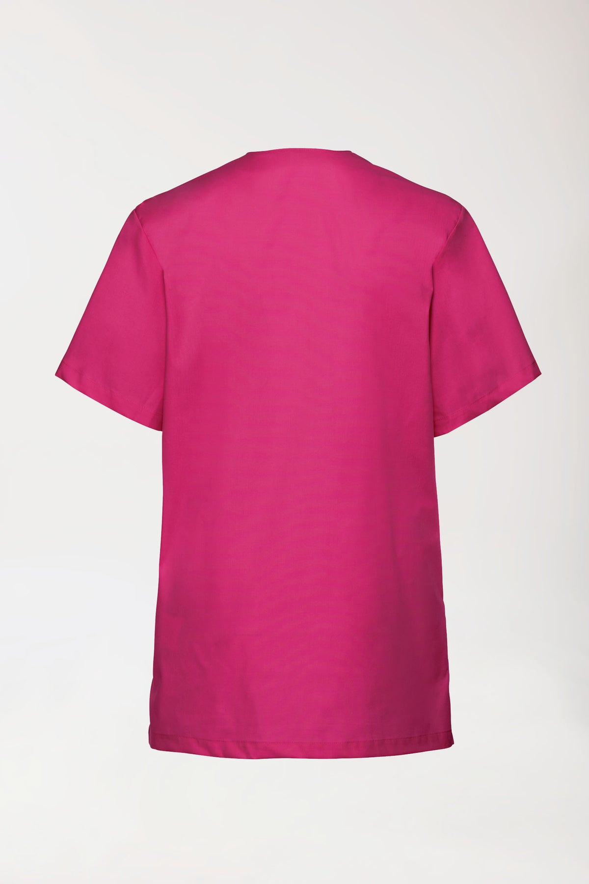 Stretch Schlupfkasack Unisex - V-Ausschnitt pink, Rückansicht 