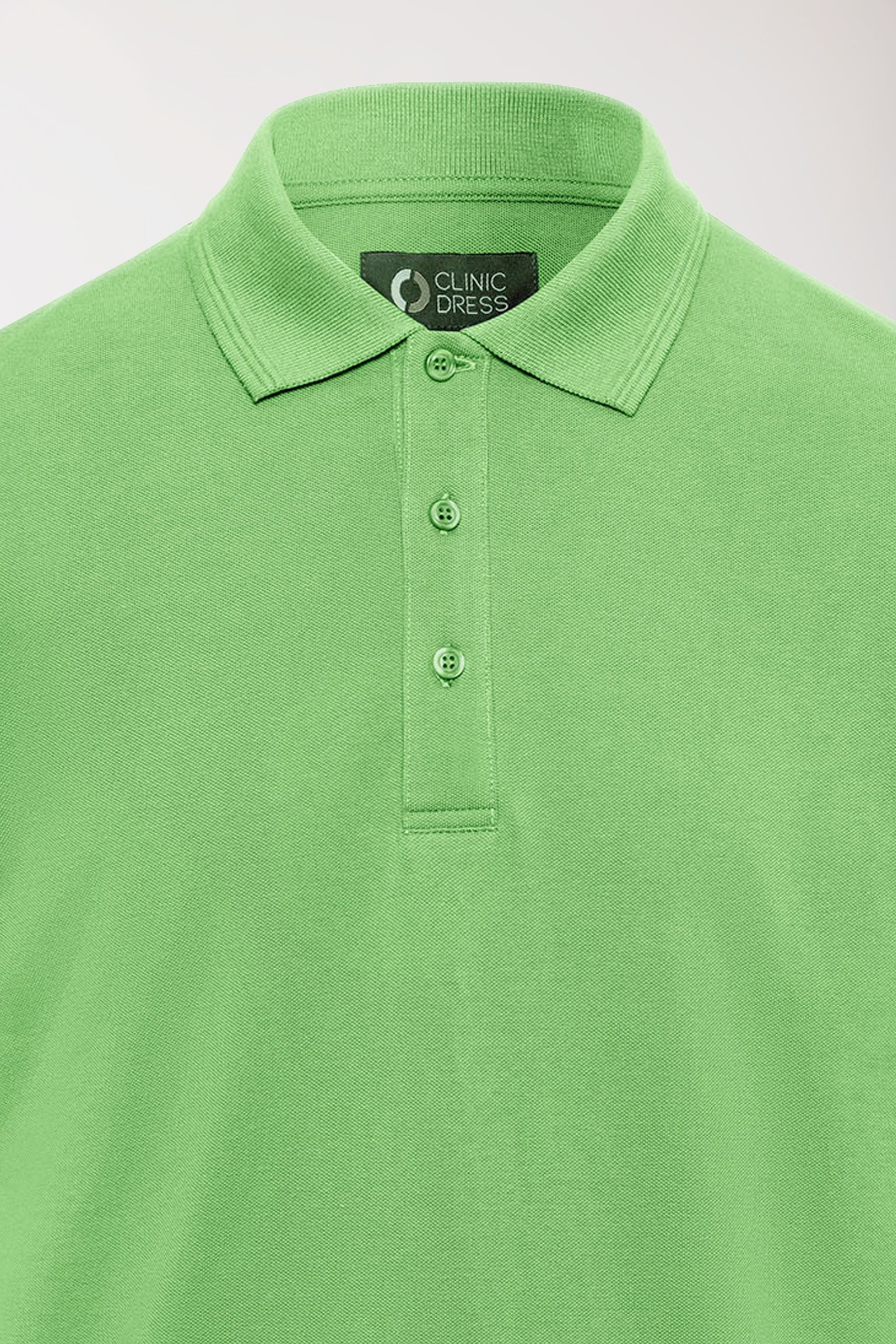 COMFY FLEX Stretch Shirt Herren - Polokragen apfelgrün