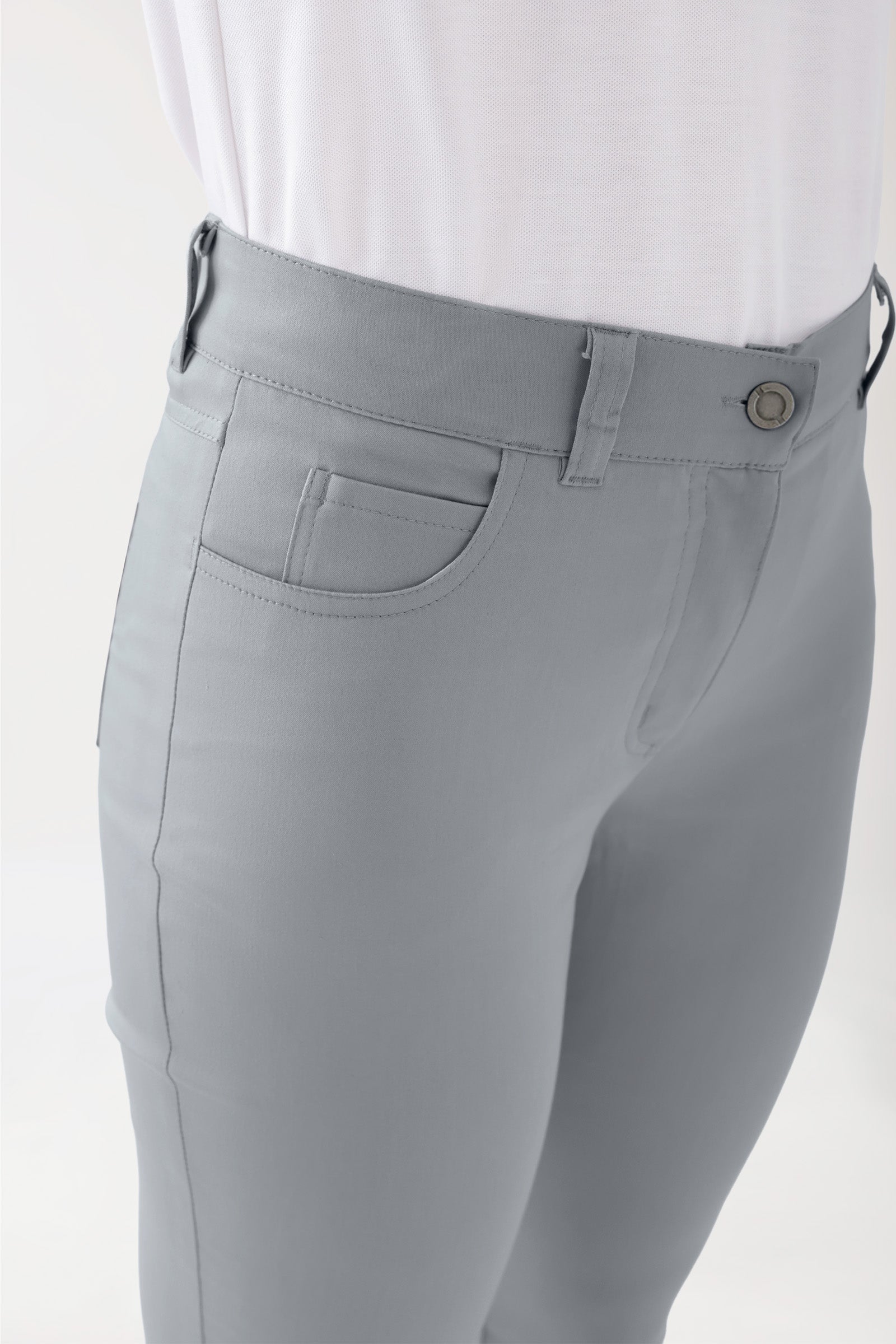 COMFY FLEX 5-Pocket Hose Damen - gerades Bein grau