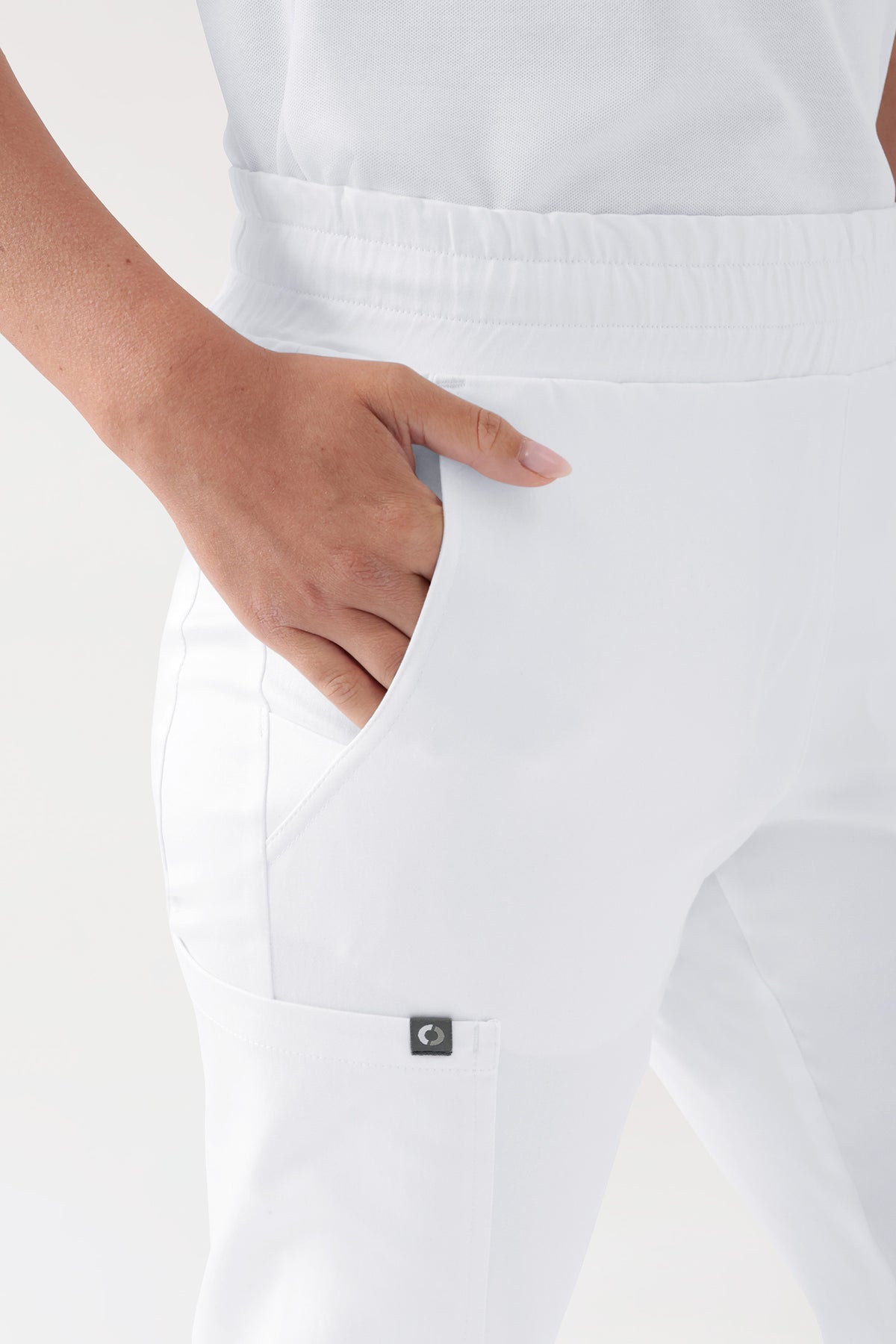 COMFY FLEX Stretch Hose Unisex - 7/8 Länge weiss