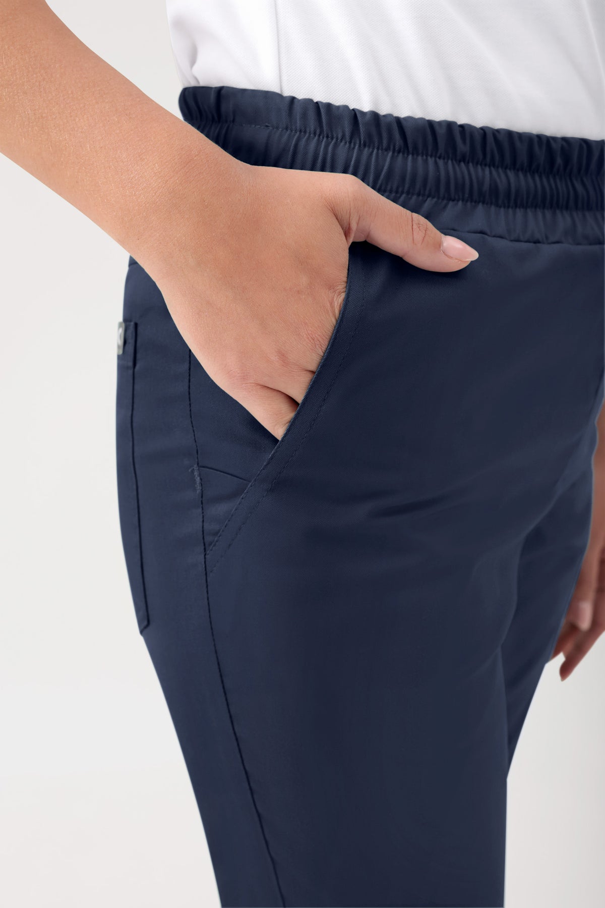 GREEN Stretch Hose Unisex - Rundumgummibund navy