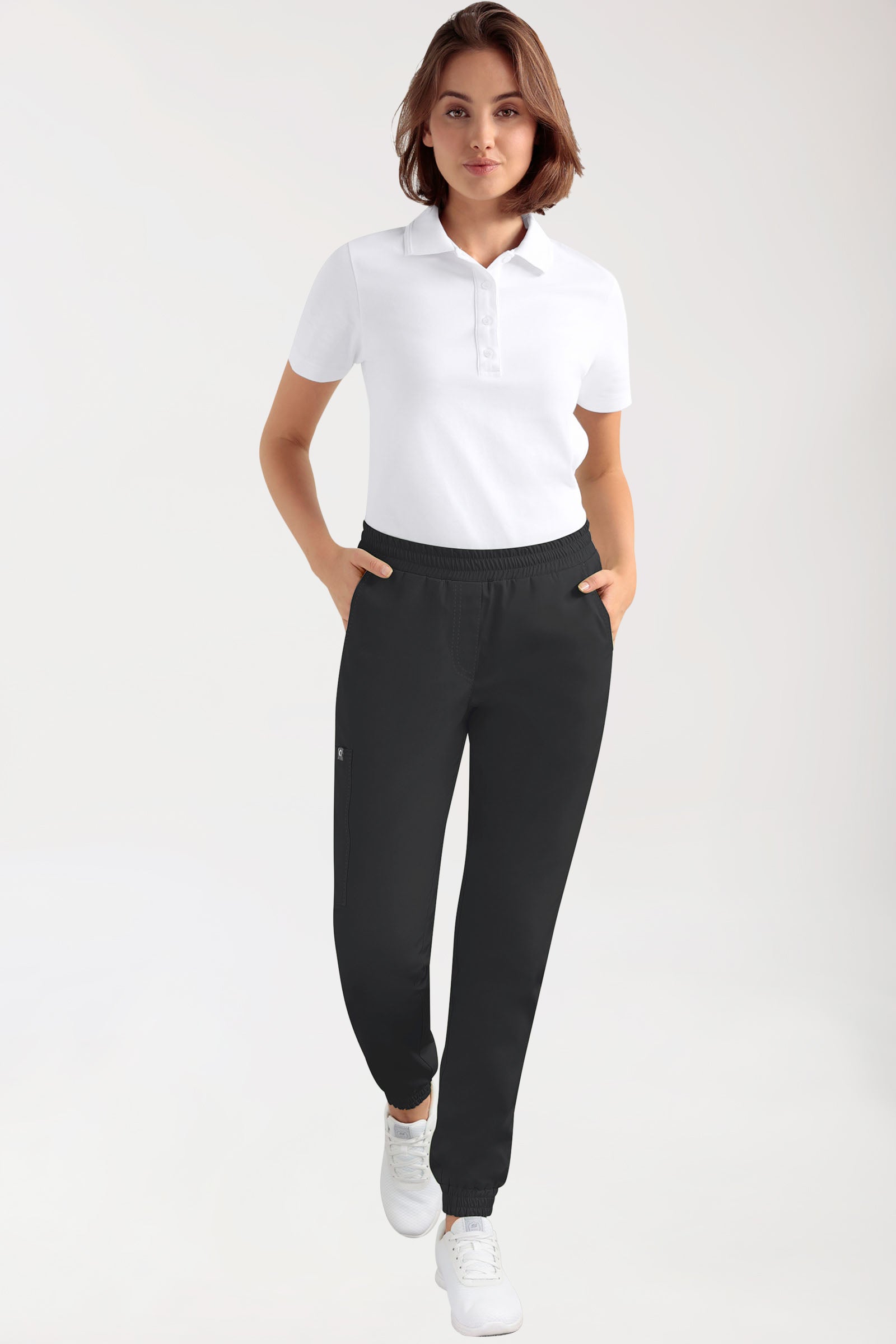 CORE Cargohose Damen - Jogpants Style schwarz, Vue de face 