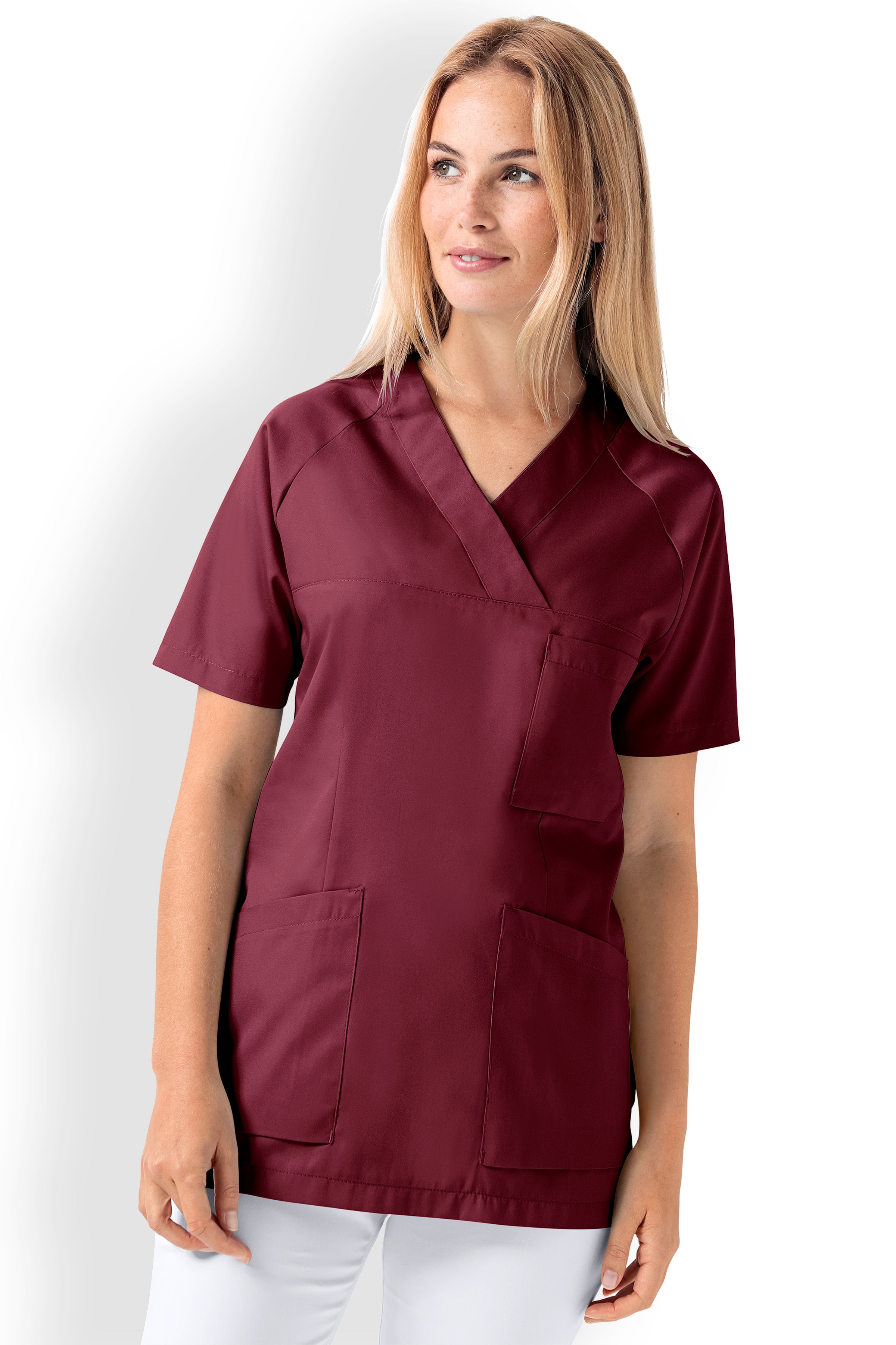 DER Kasack-Kasack Damen bordeaux