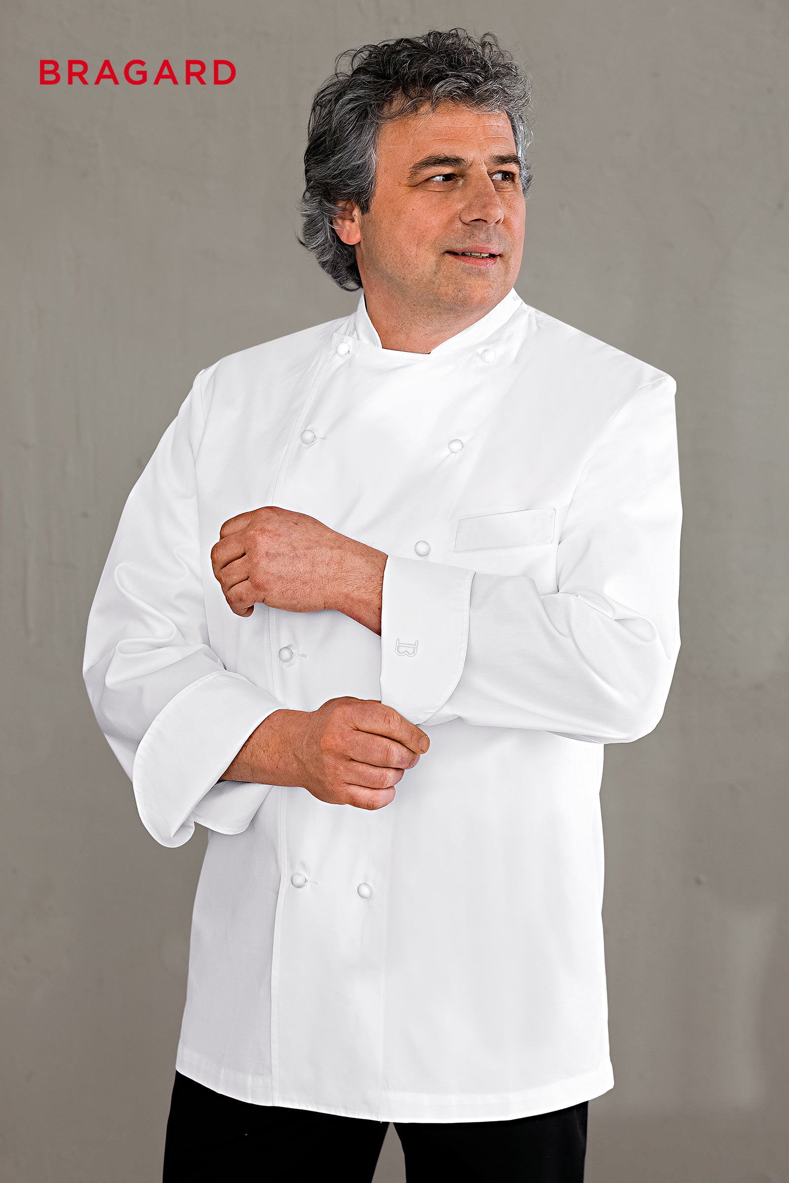 Chef-Kochjacke mit Brusttasche
