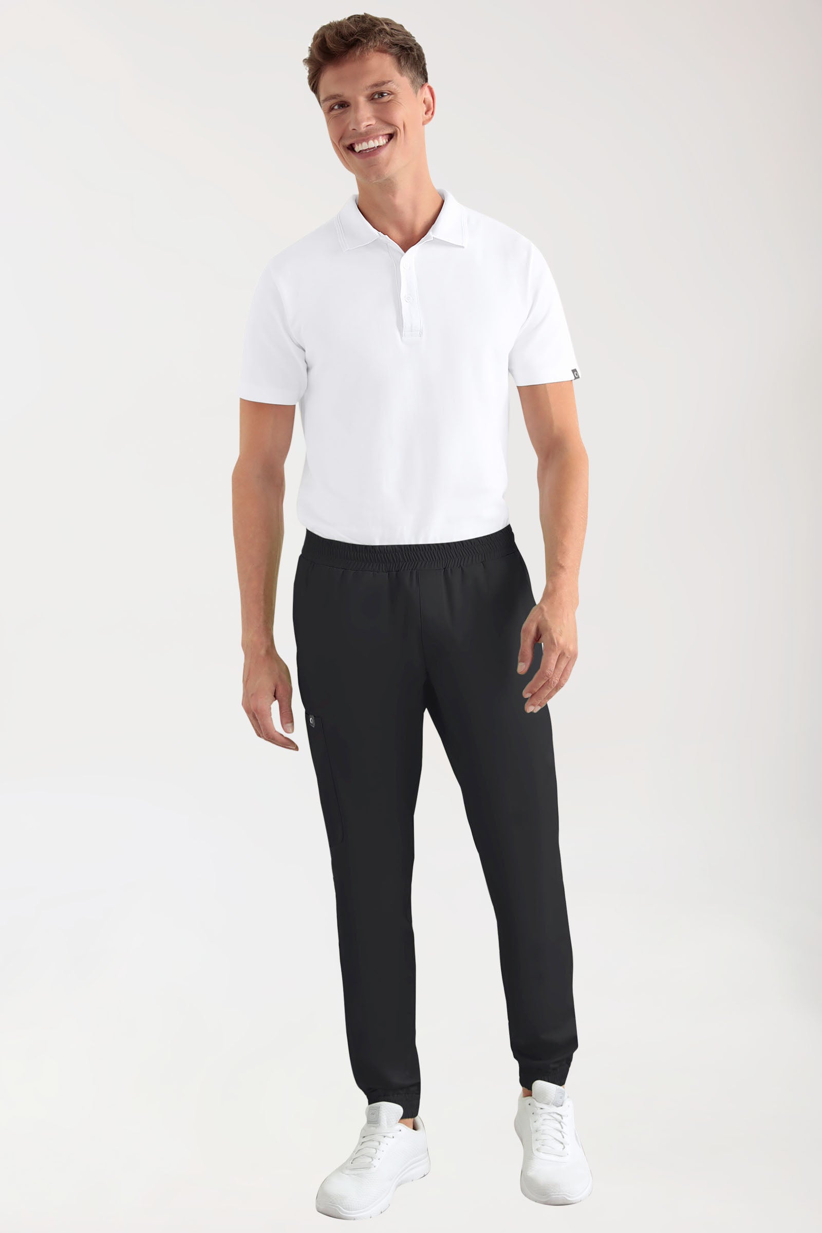 CORE Cargohose Herren - Jogpants Style schwarz, Vue de face 