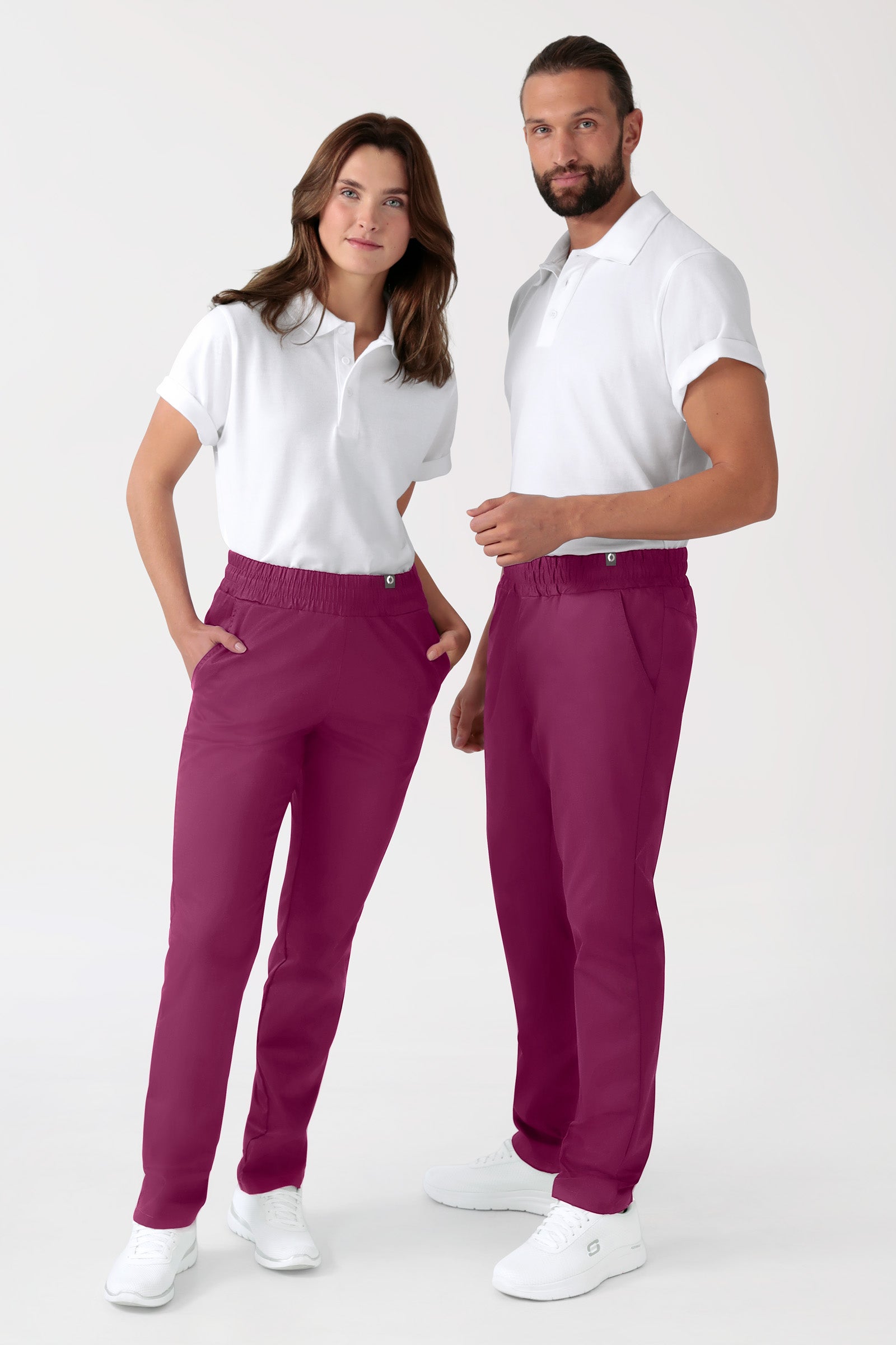 CORE Hose Unisex - hoher Bund berry, Vue de face 