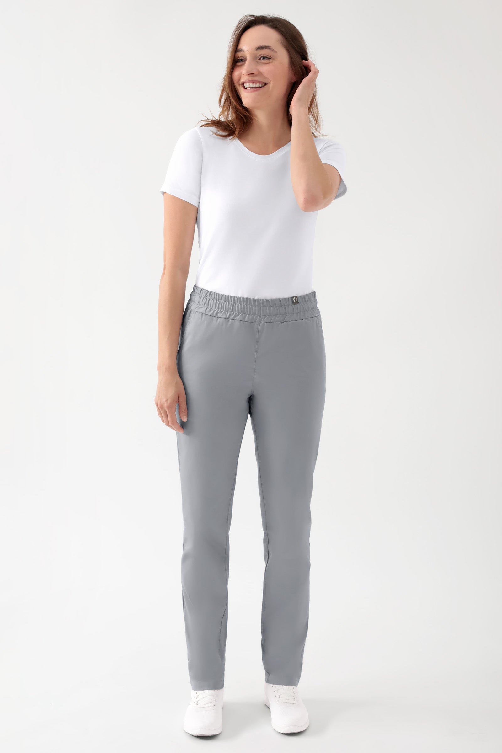 CORE Hose Unisex - hoher Bund grau, Vue de face 