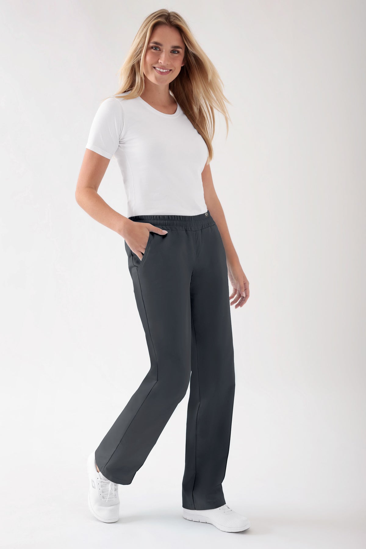 JUST STRONG Hose Damen - Gummibund anthrazit, Vue de face 