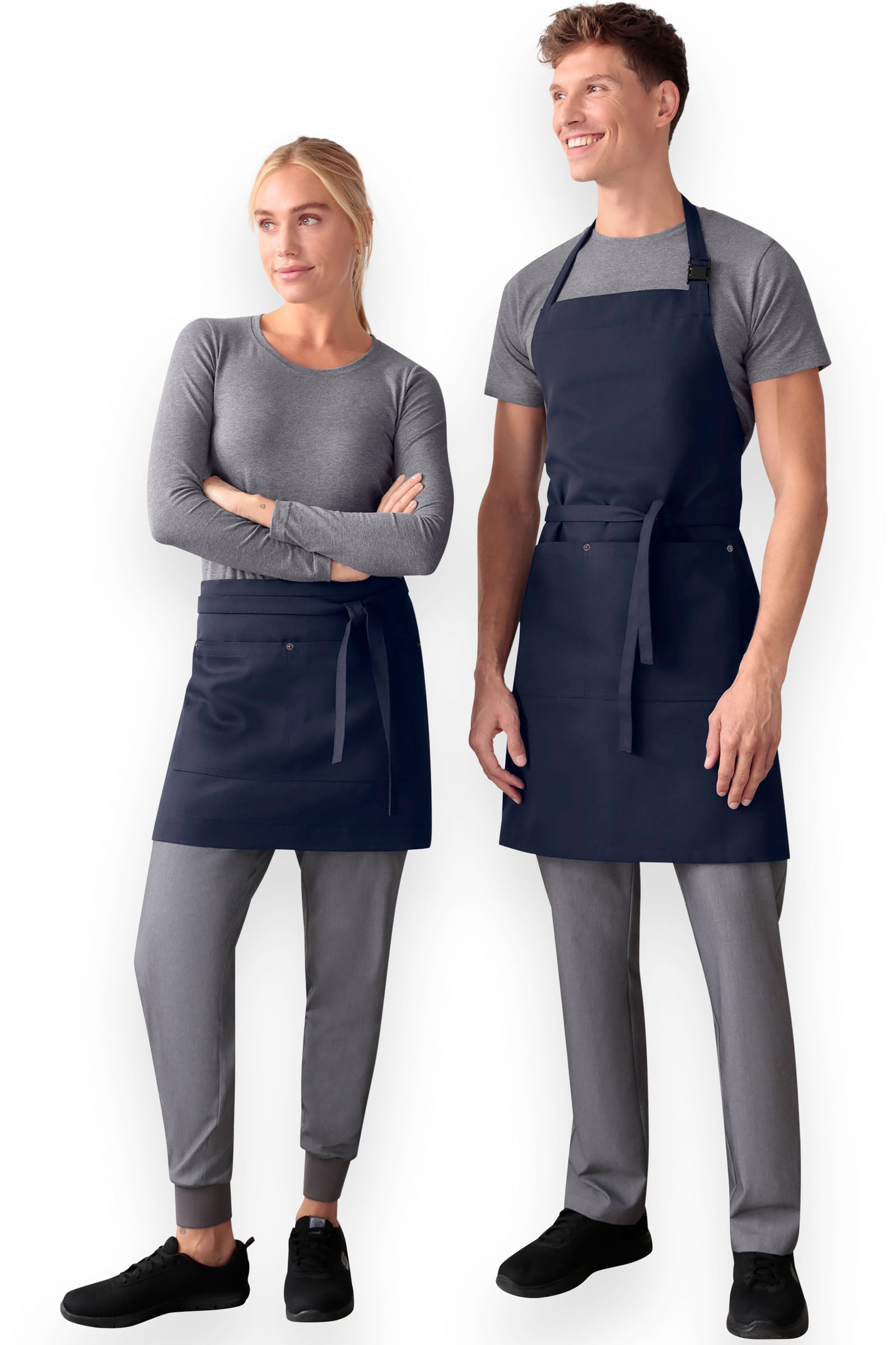 Latzschürze dark navy