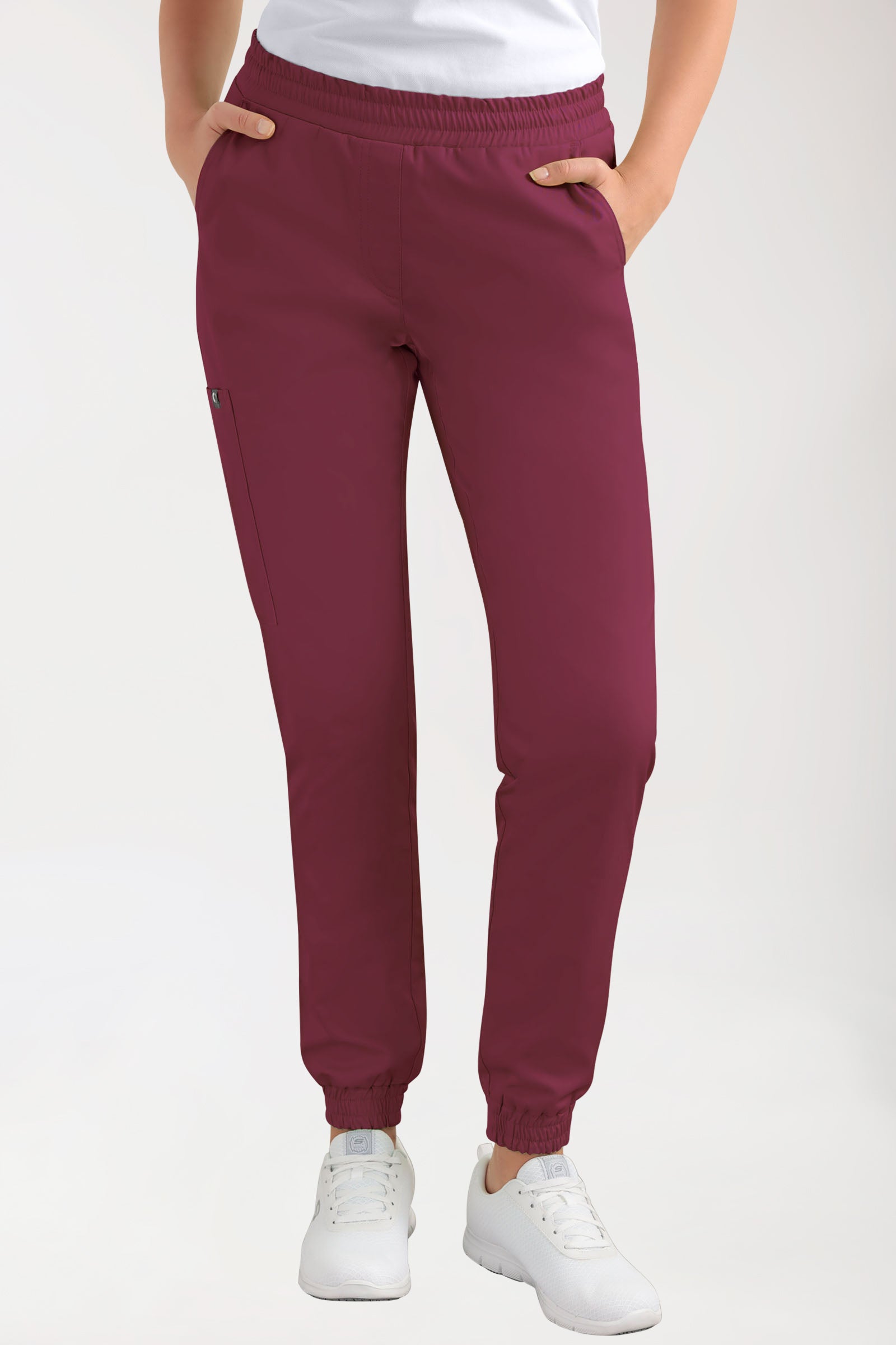 CORE Cargohose Damen - Jogpants Style bordeaux, Vue de face 