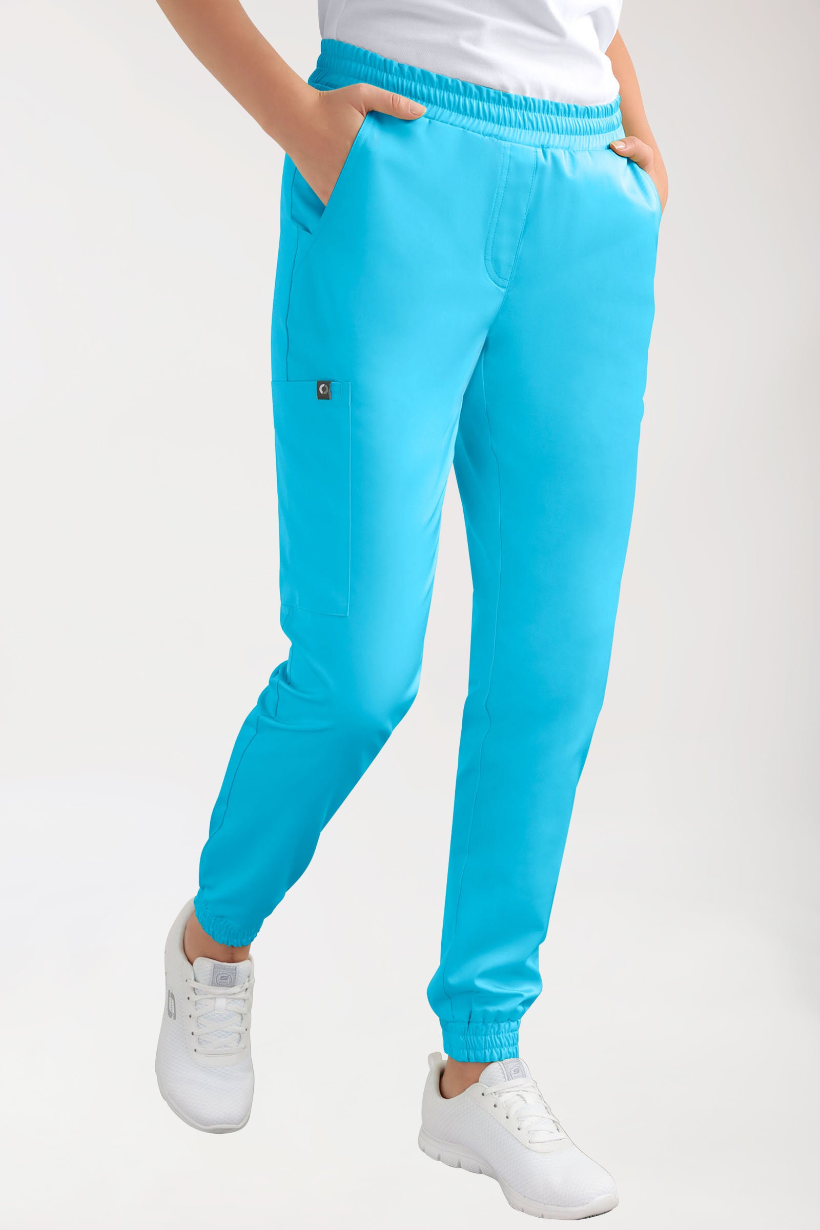 CORE Cargohose Damen - Jogpants Style türkis, Vue de face 