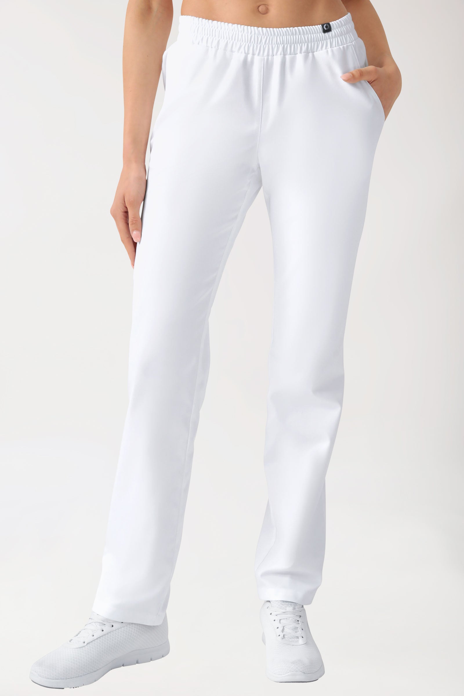 CORE Hose Damen - leicht vertiefter Bund weiss, Vue de face 