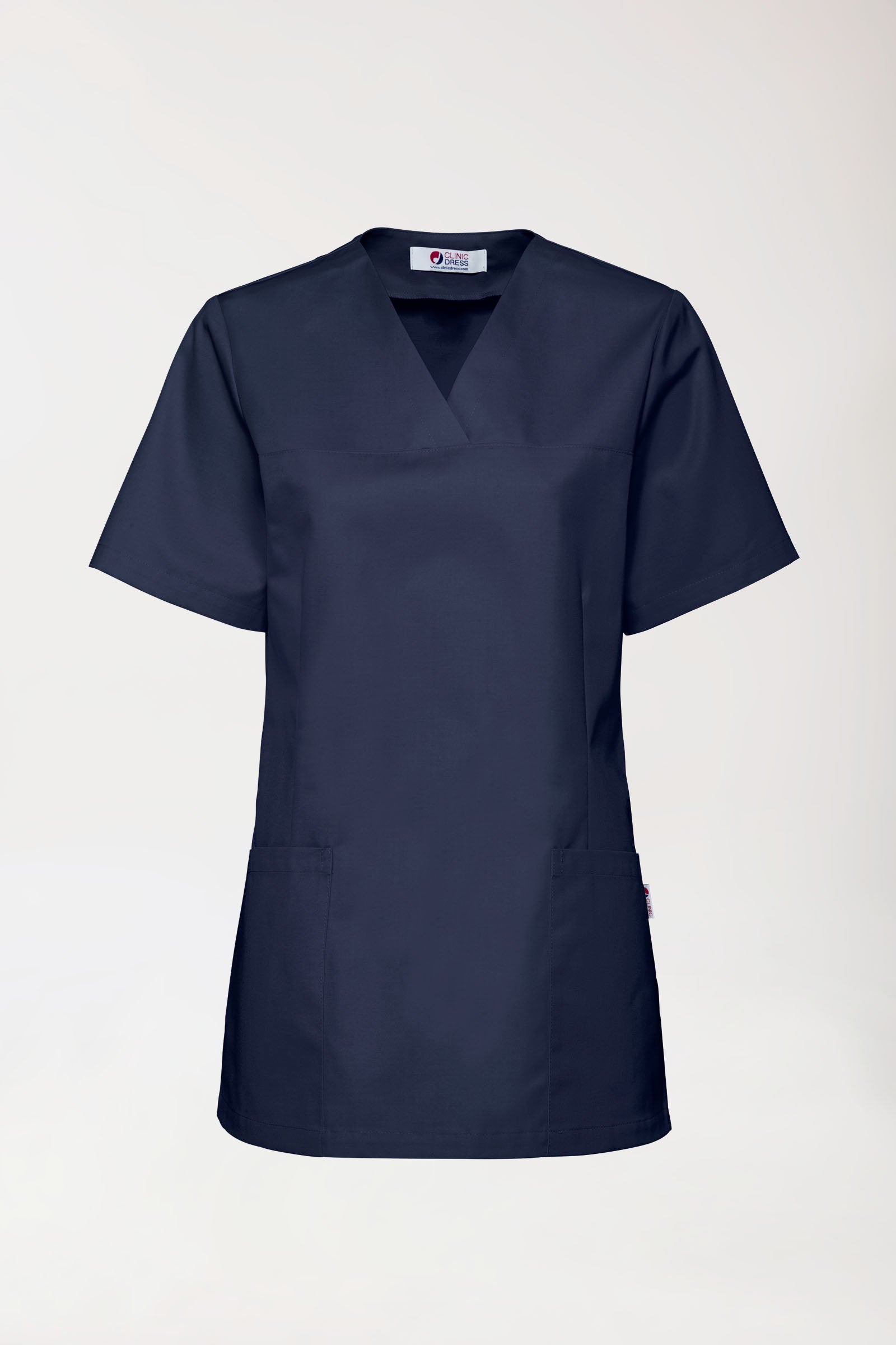 JUST STRONG Schlupfkasack Damen - V-Ausschnitt navy, Vorderansicht 
