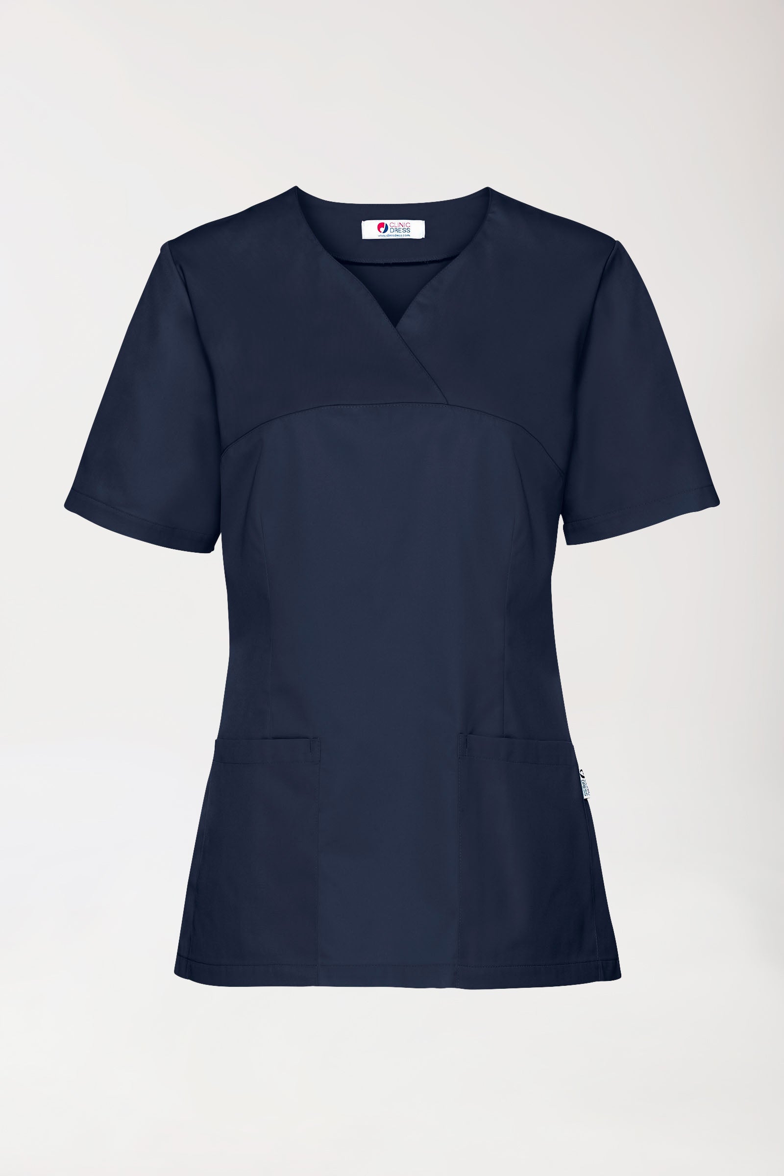 CORE Schlupfkasack Damen - 5er-Pack - Herzausschnitt navy, Vue de face 