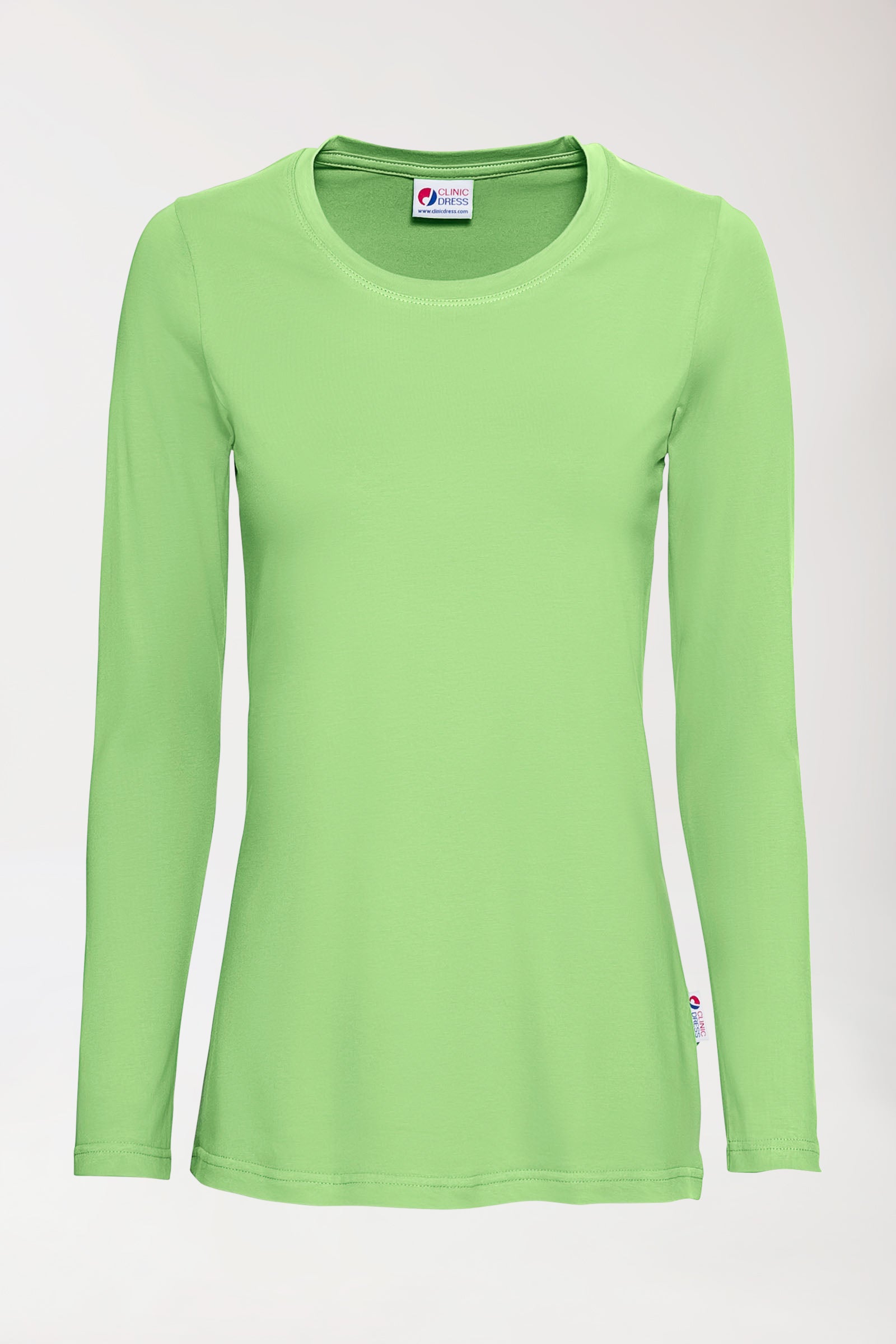 CORE Shirt Damen - 1/1 Arm apfelgrün, Vorderansicht 