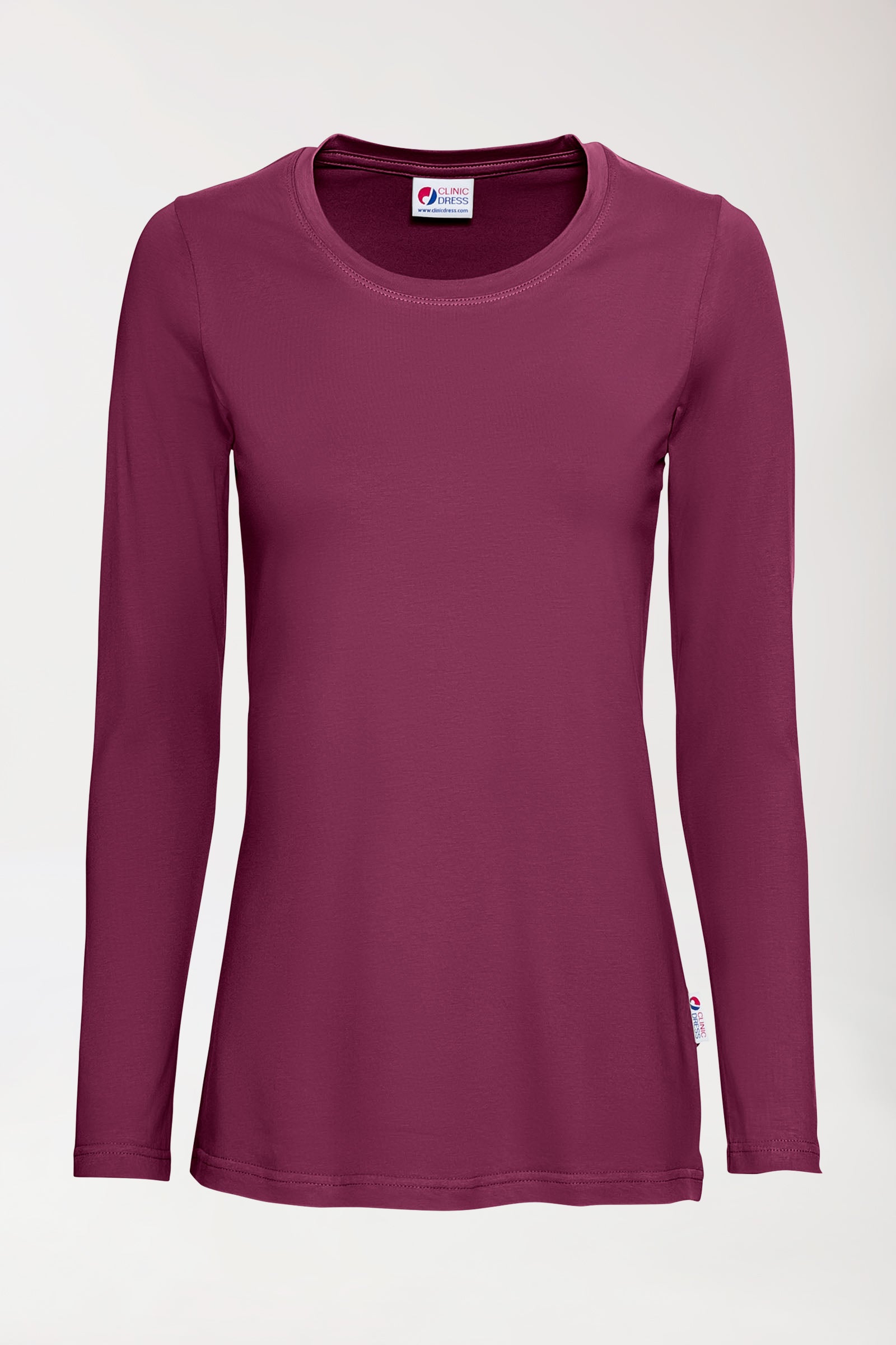 CORE Shirt Damen - 1/1 Arm berry, Vue de face 