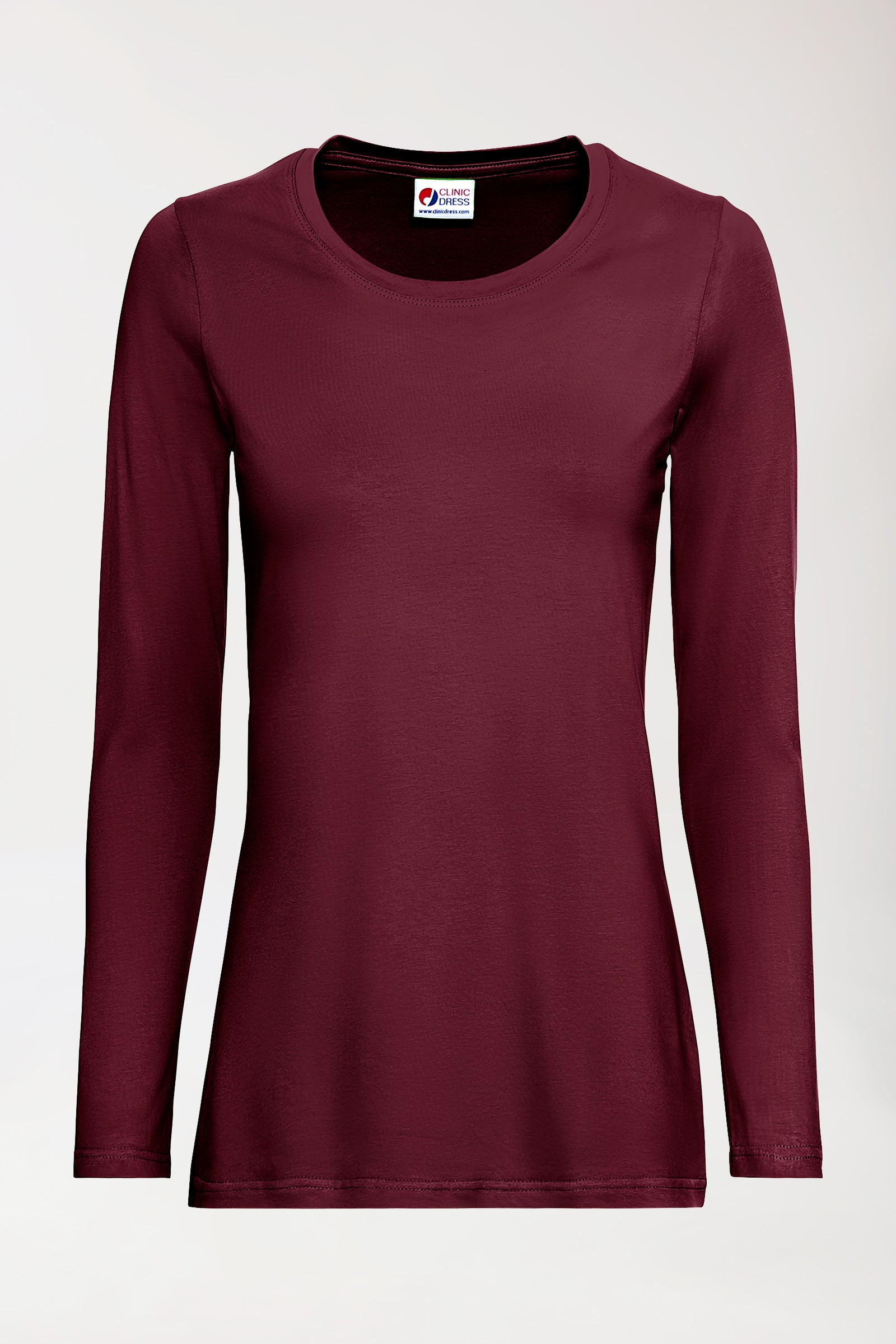 CORE Shirt Damen - 1/1 Arm bordeaux, Vue de face 