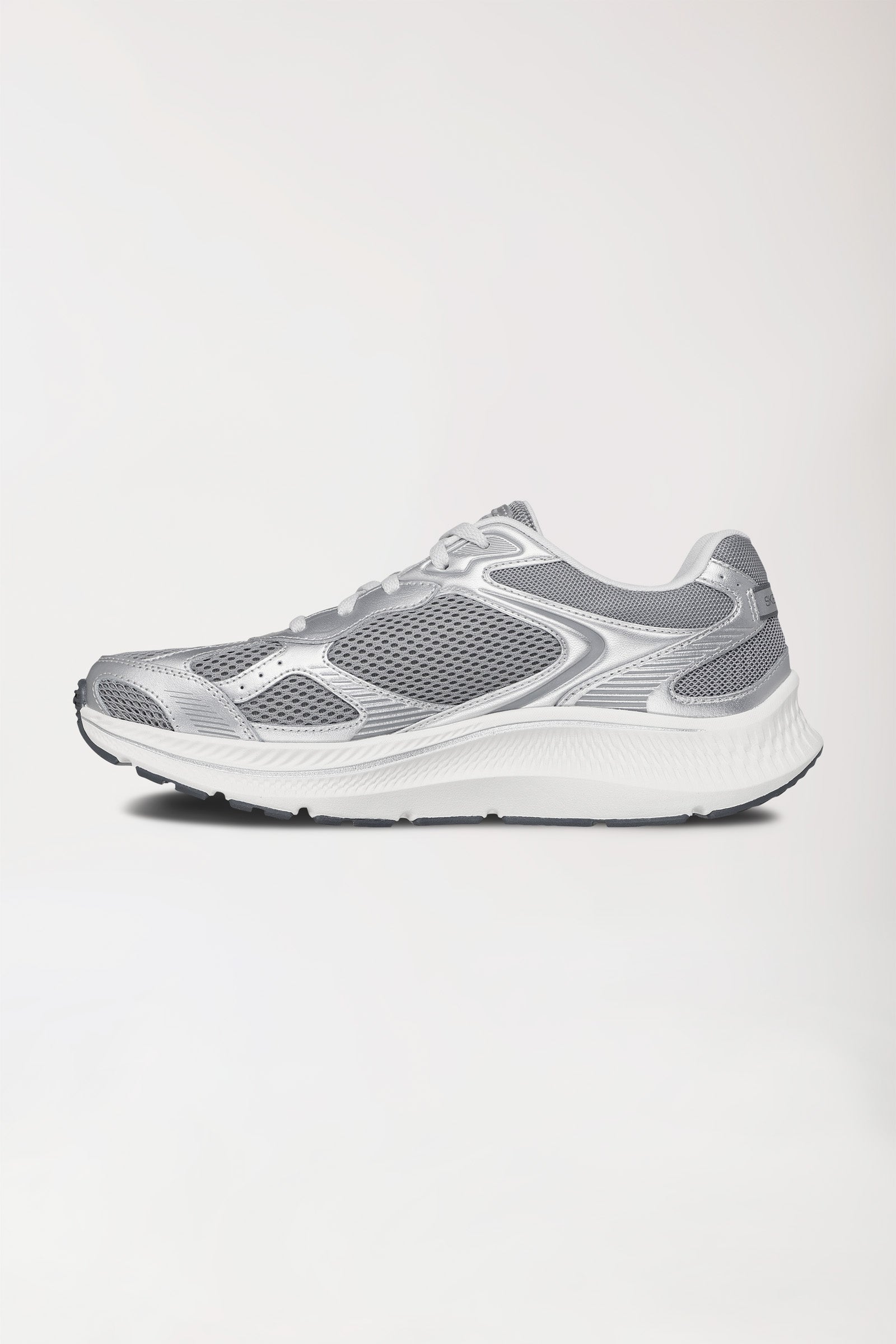 Damen Sneaker-SKECHERS-silber/weiss, Vorderansicht 