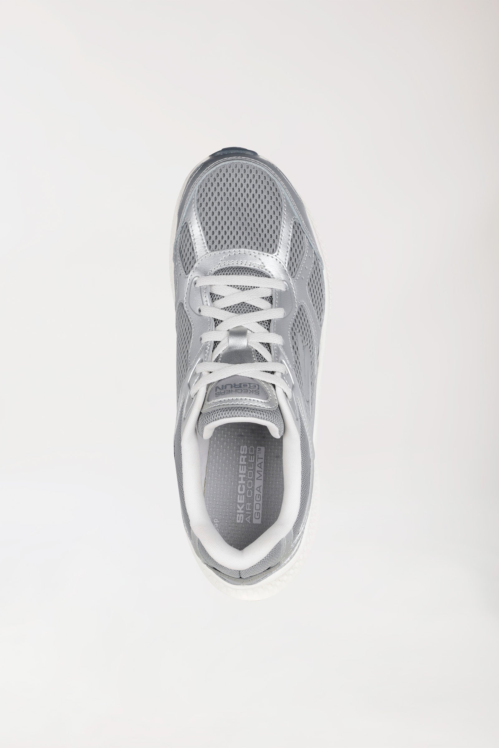 Damen Sneaker-SKECHERS-silber/weiss, Vorderansicht 
