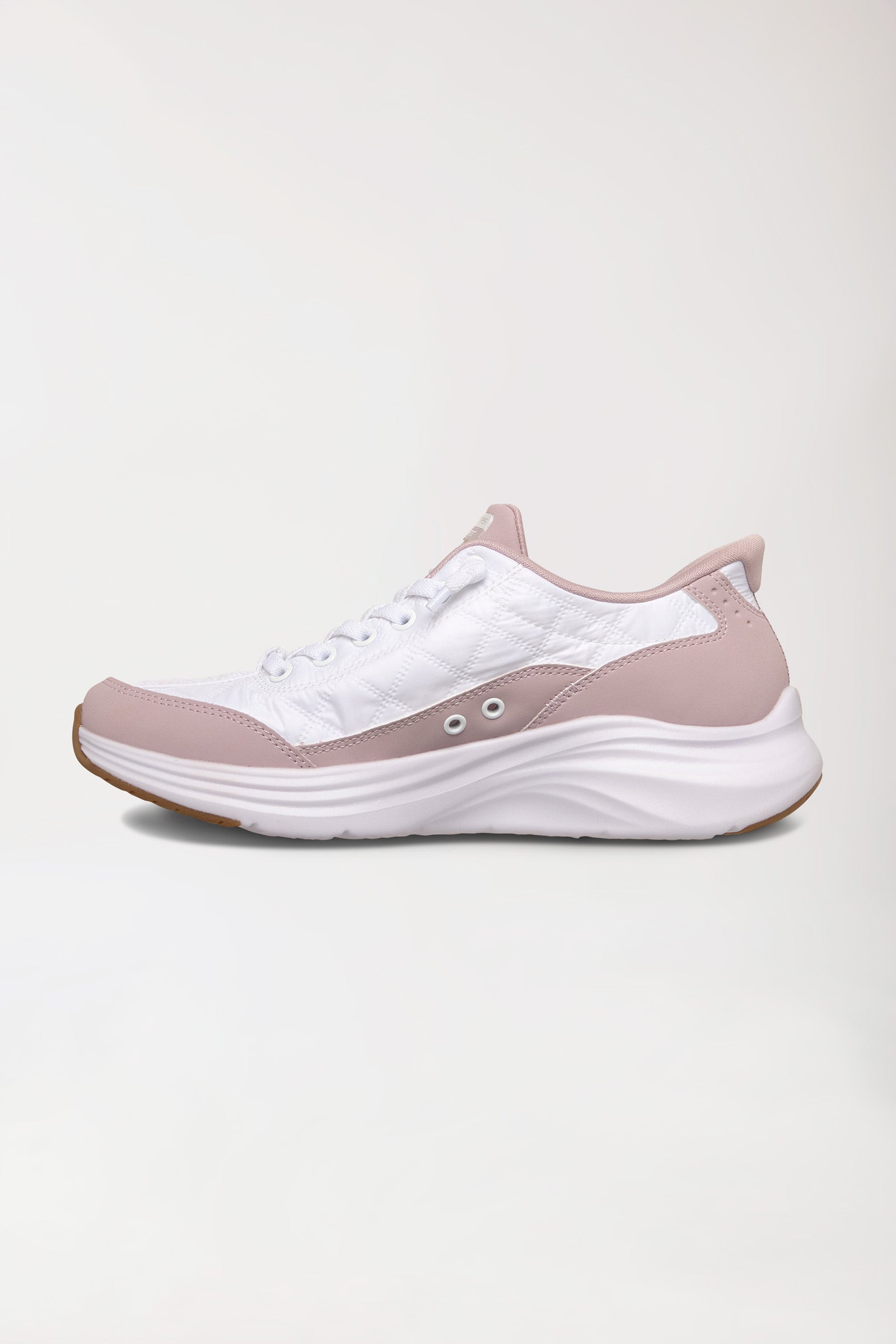Damen Sneaker-SKECHERS Slip-ins-weiss/rosé, Vorderansicht 