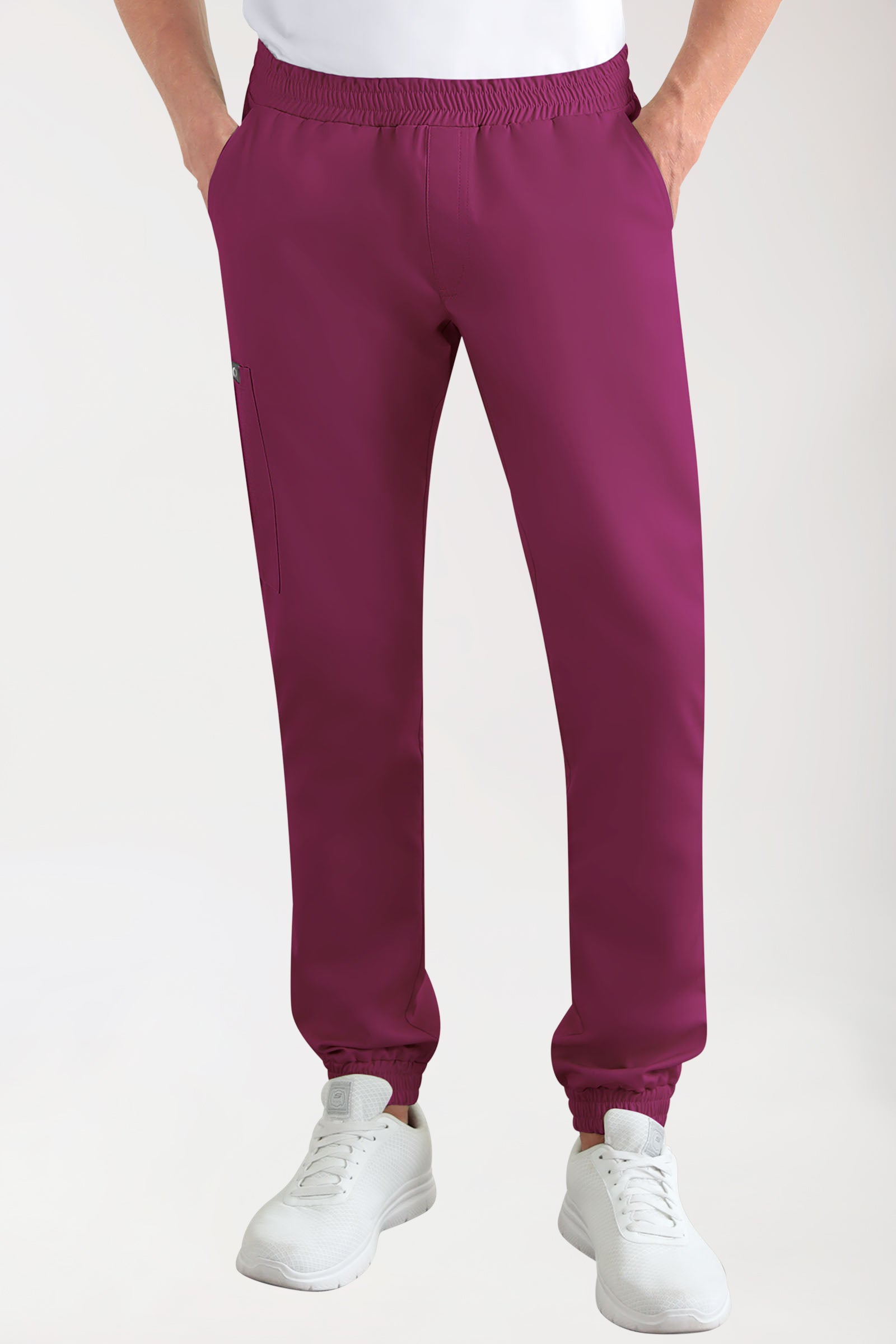 CORE Cargohose Herren - Jogpants Style berry, Vue de face 