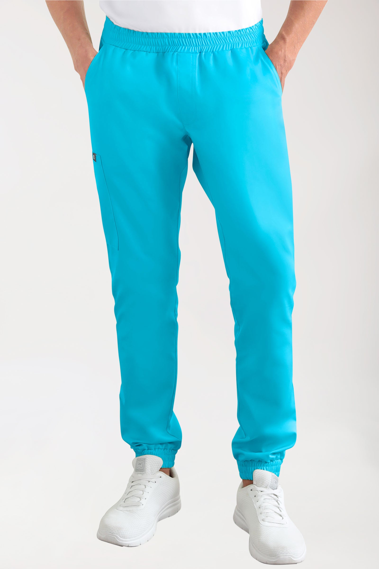 CORE Cargohose Herren - Jogpants Style türkis, Vue de face 