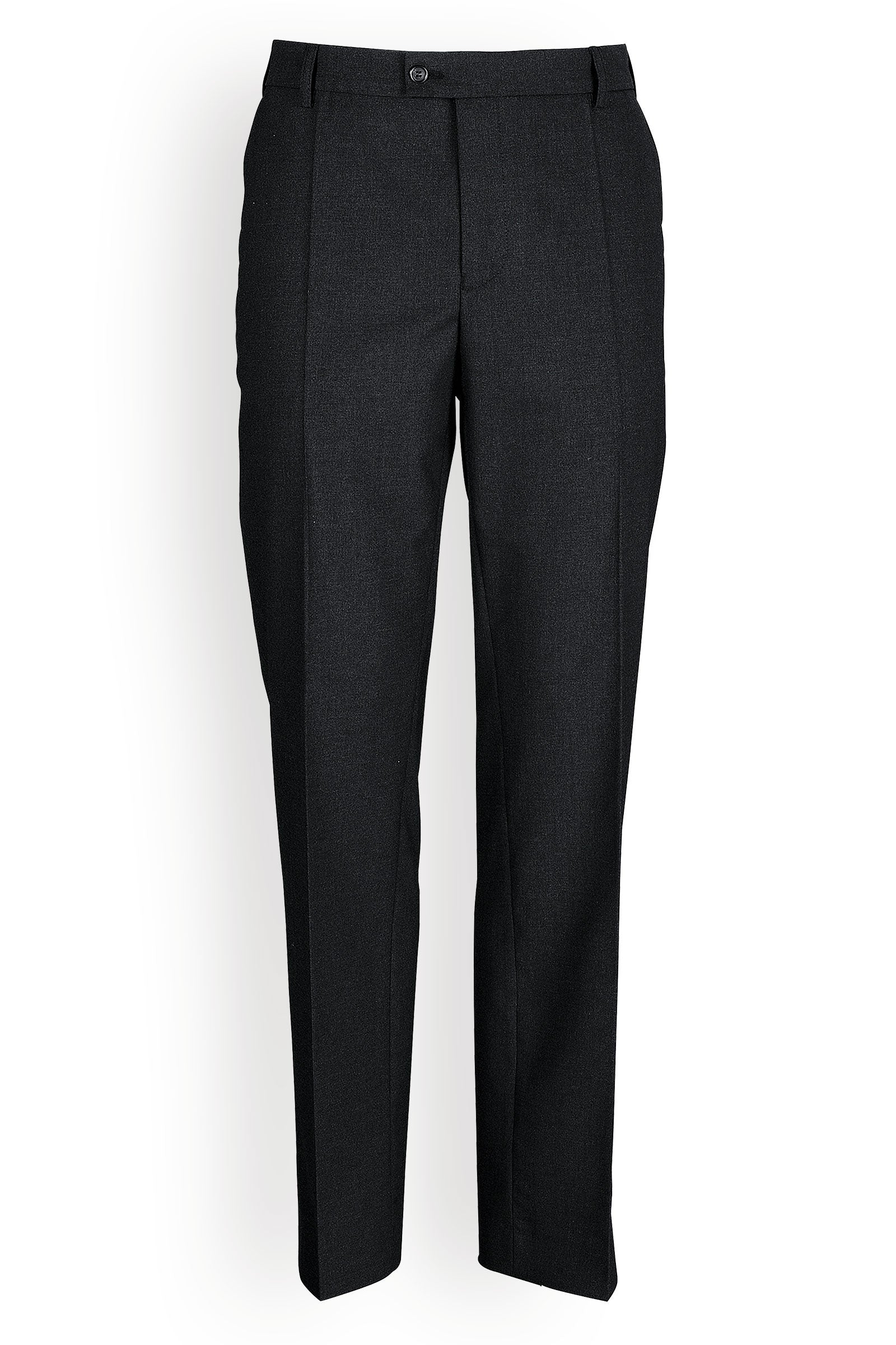 Businesshose für Herren Stretch Schwarz, Vorderansicht 