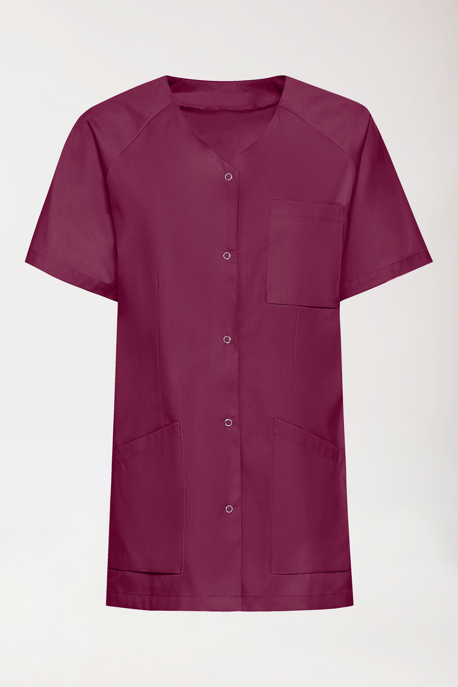 Kasack Damen - Druckknopfleiste berry, Vue de face 