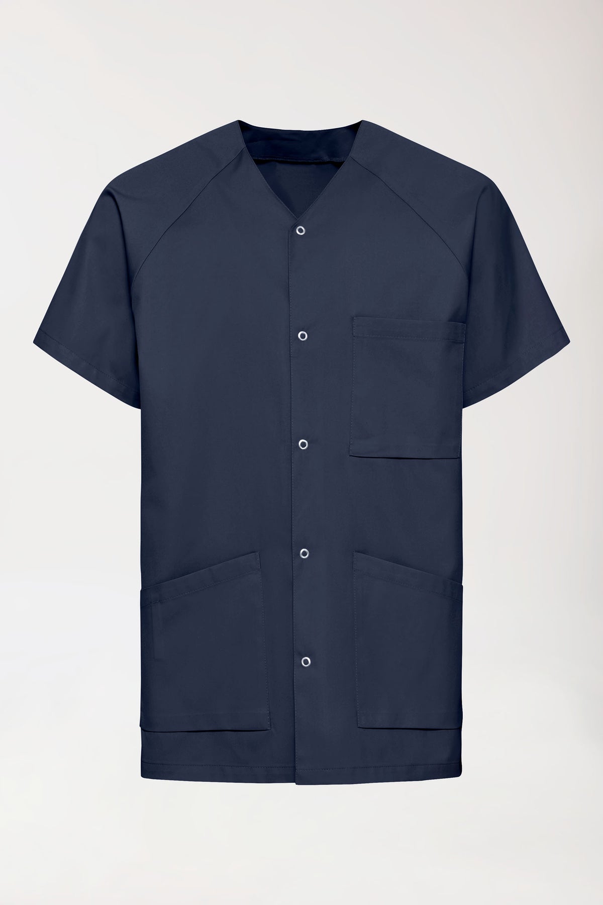 Kasack Herren - Druckknopfleiste navy, Vue de face 