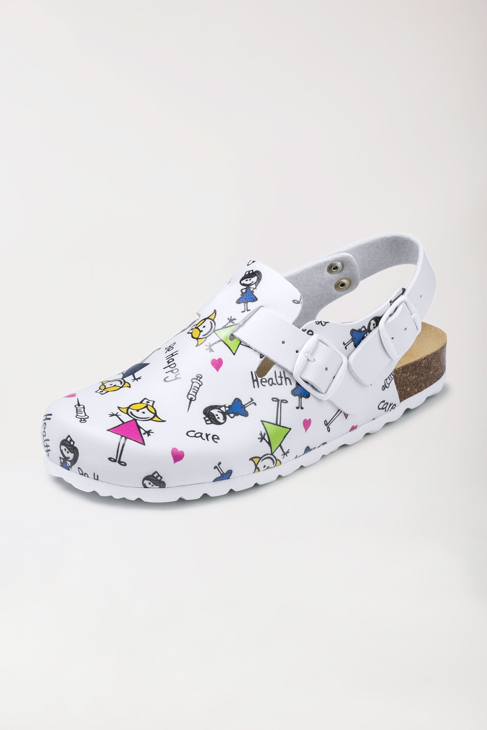 Damen Clog - Korkfussbett - bunt