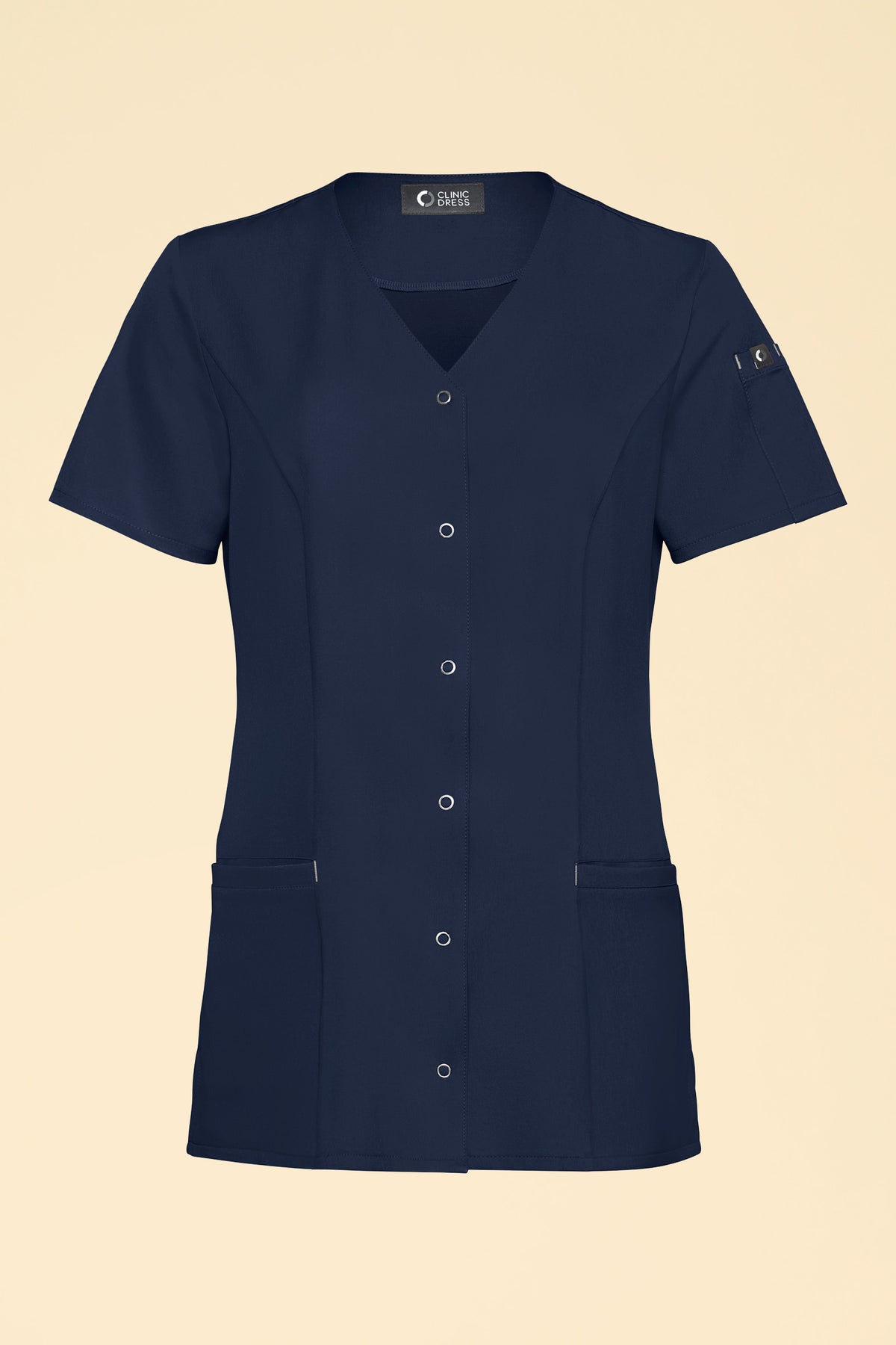 KAERE Kasack Damen - durchgeknöpft navy, Vue de face 